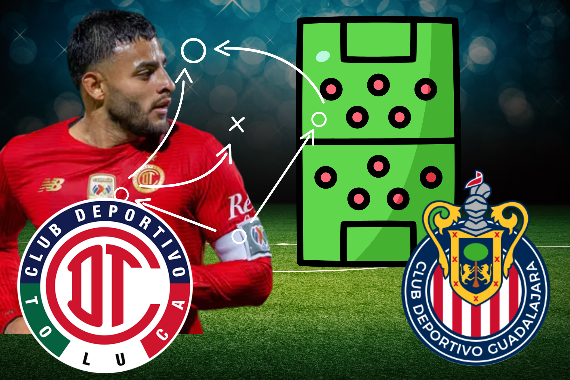 Toluca vs Chivas: Alineaciones probables y si Alexis Vega estar� disponible en la Jornada 8