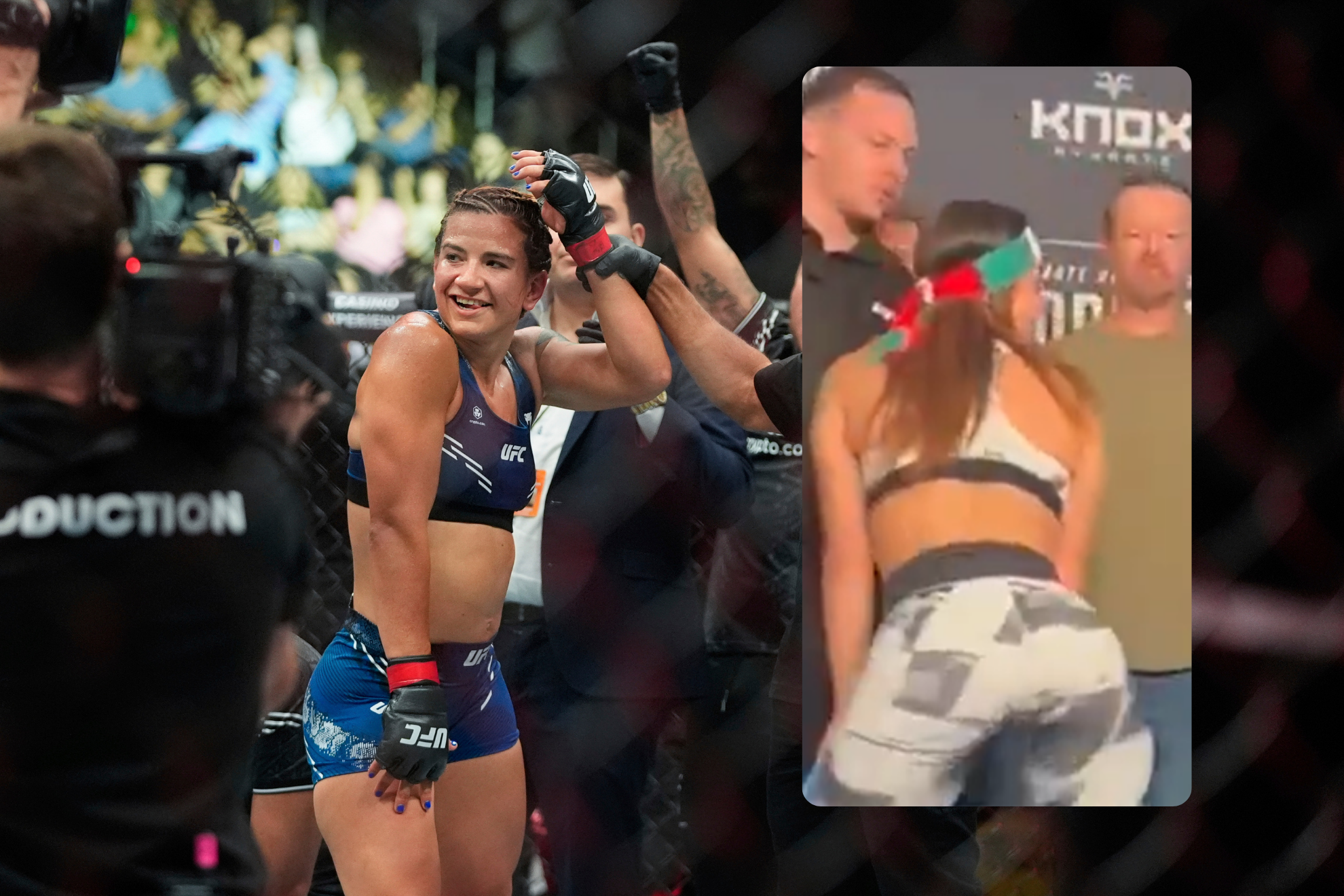 Ail�n P�rez responde con su tradicional twerk a provocaciones en UFC M�xico