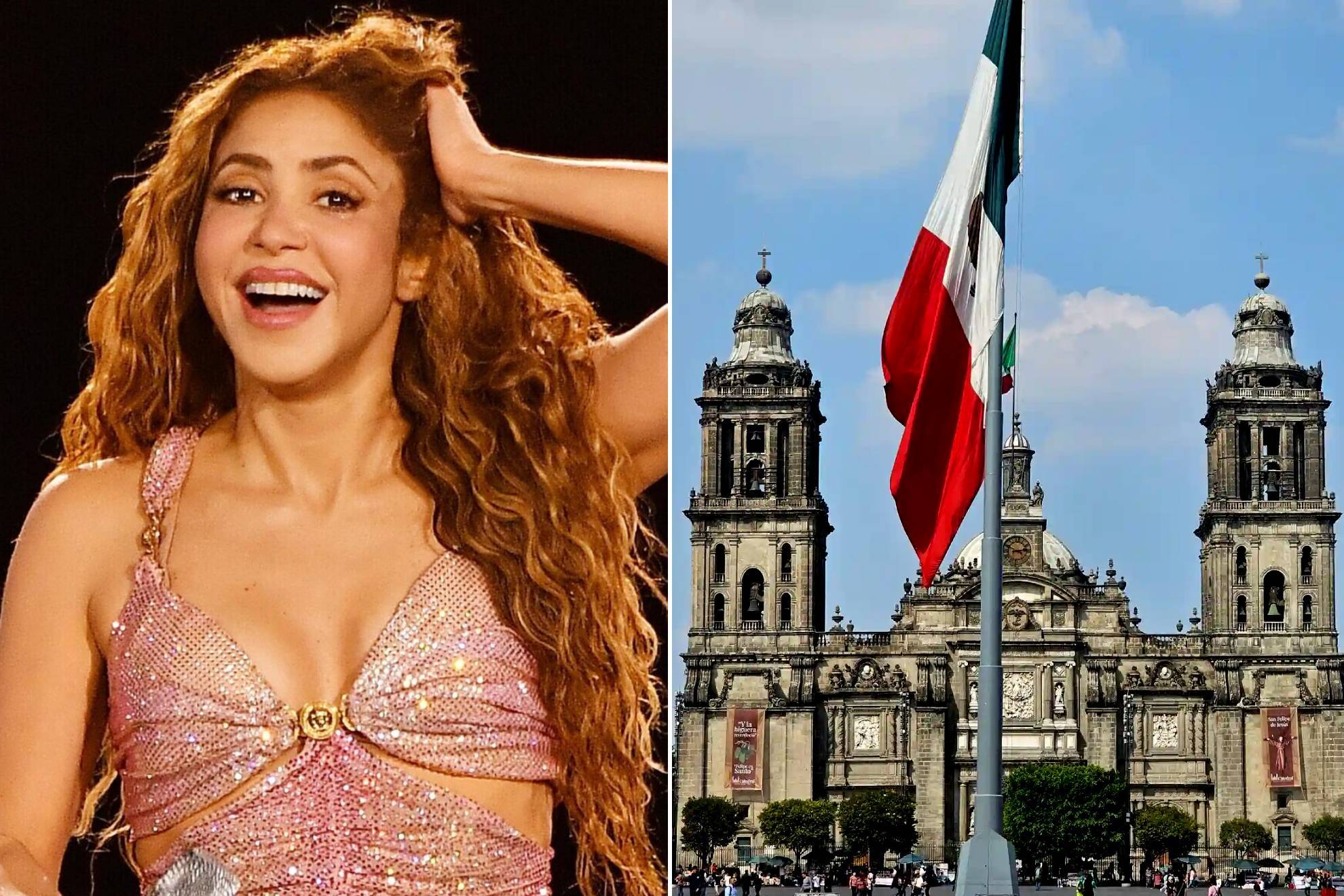 Shakira en el Z�calo de la Ciudad de M�xico |