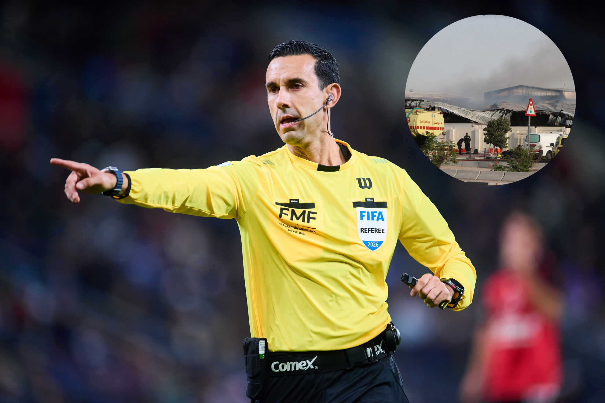 �C�sar Ramos atrapado en Qatar! El �rbitro de la Liga MX no puede abandonar la zona de guerra en Medio Oriente