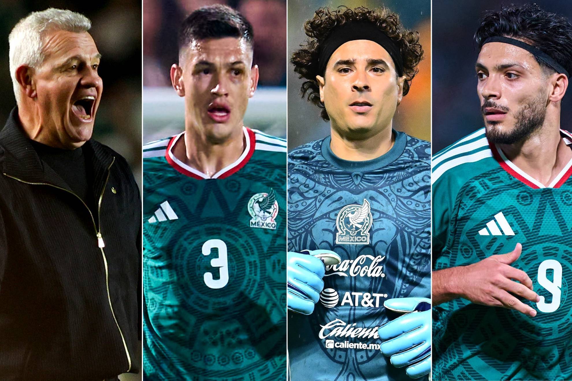 Javier Aguirre / C�sar Montes / Memo Ochoa / Ra�l Jim�nez |