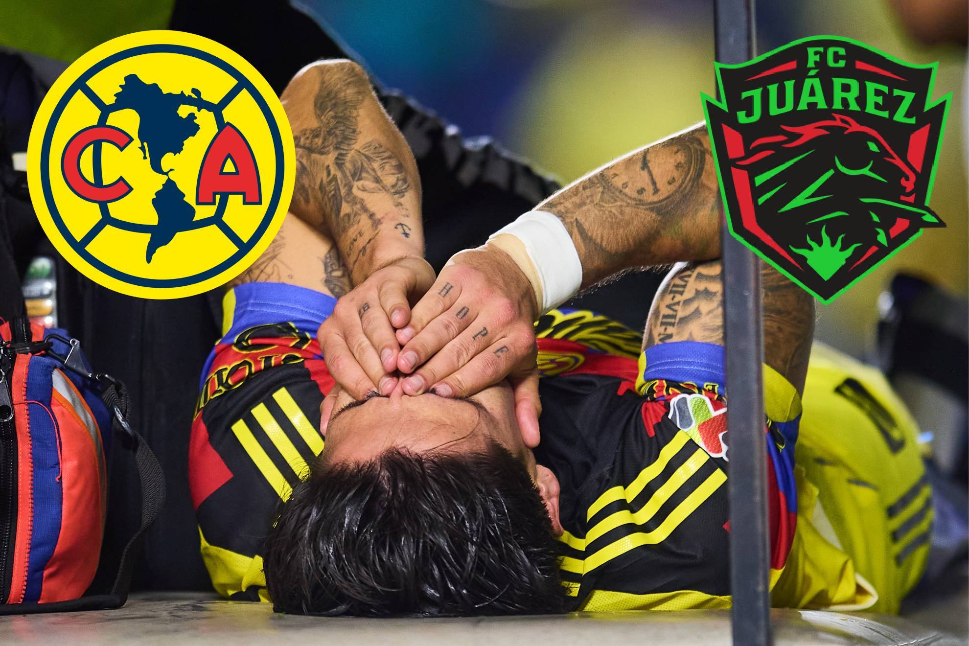 V�ctor D�vila se ha lesionado en el Am�rica vs Ju�rez FC.