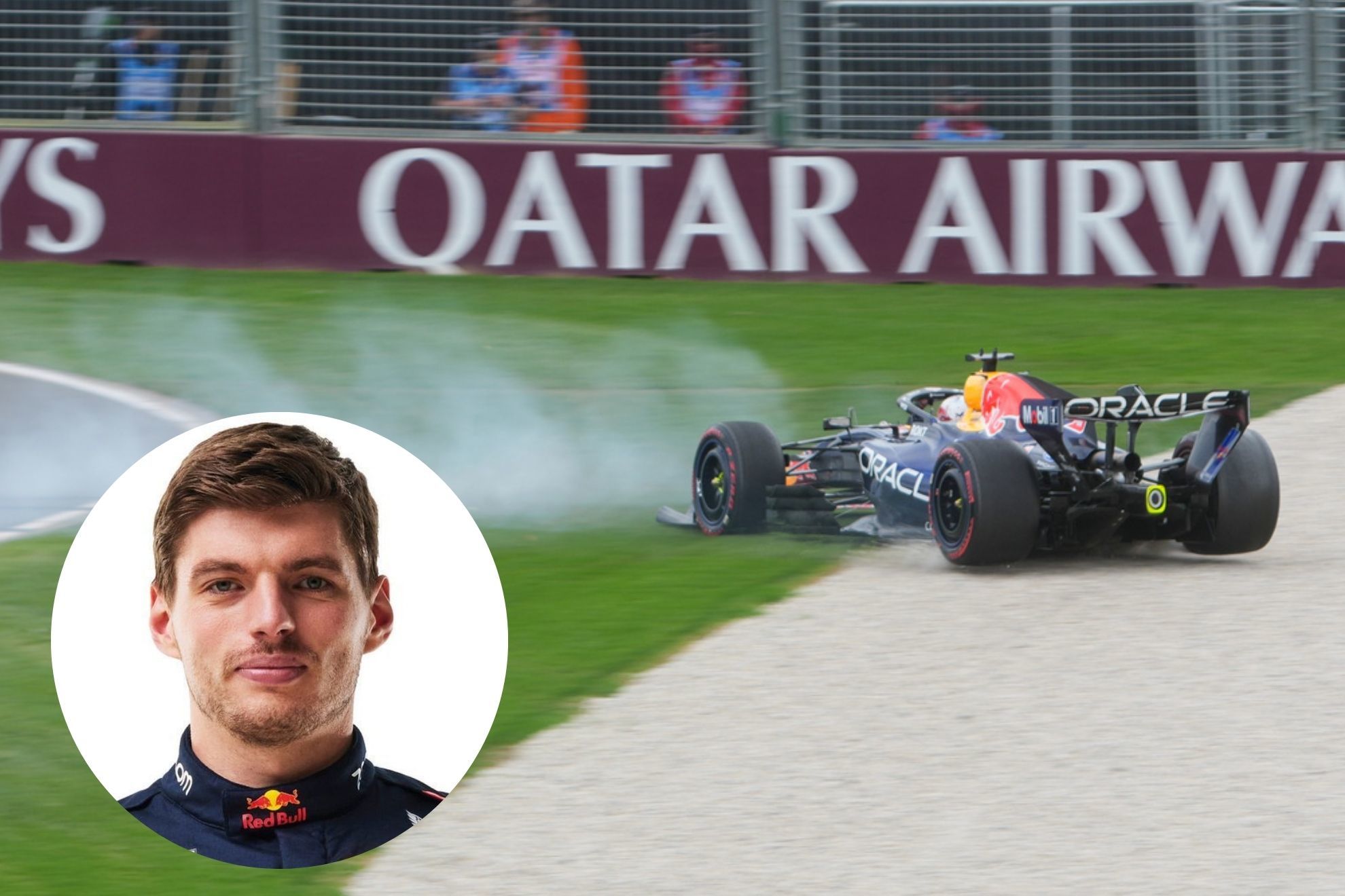 Max Verstappen es relegado en la Clasificaci�n del GP de Australia por accidente con su Red Bull