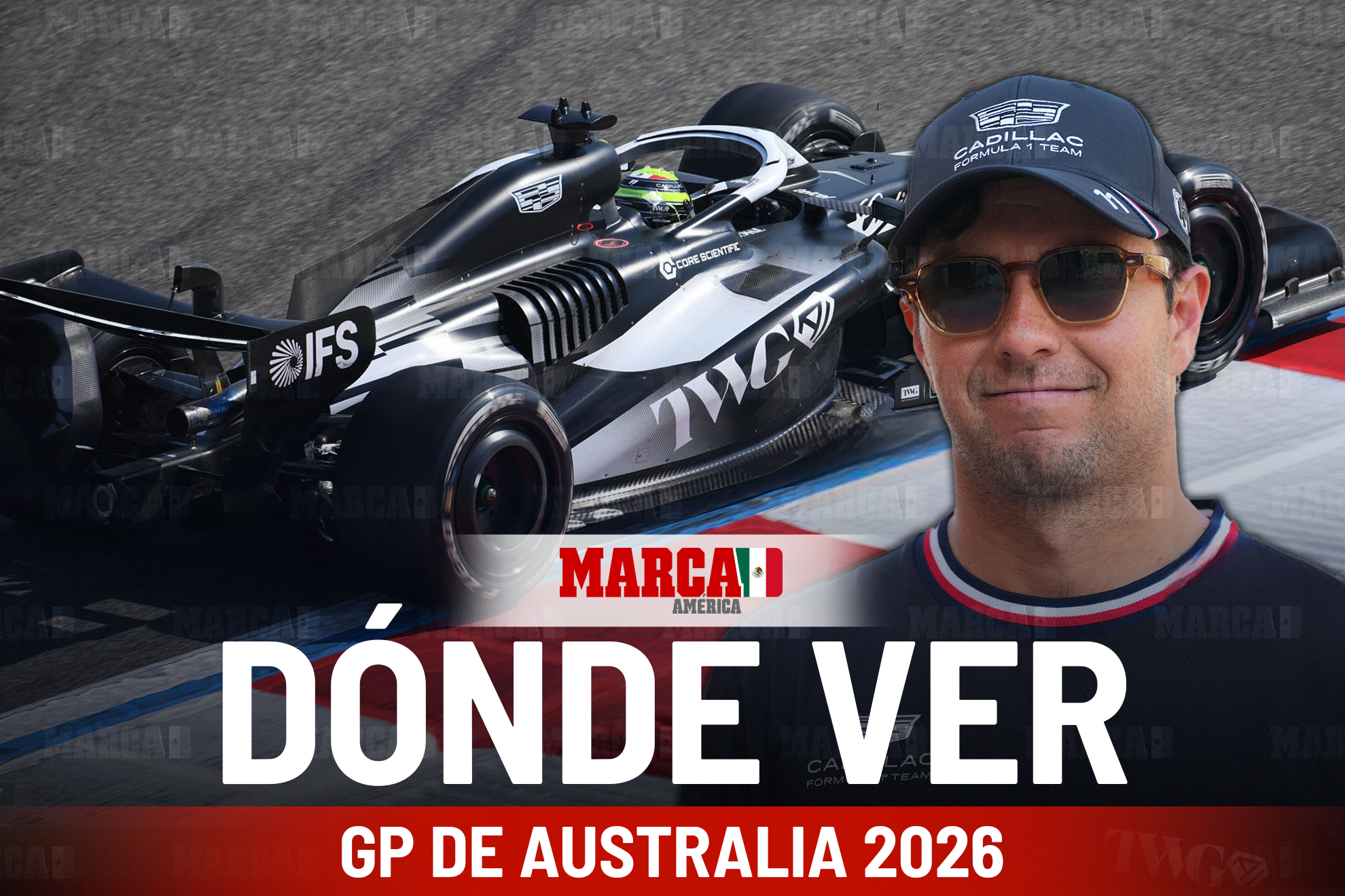Carrera F1 Australia: d�nde ver a Checo P�rez con Cadillac en M�xico y a qu� hora empieza la carrera hoy