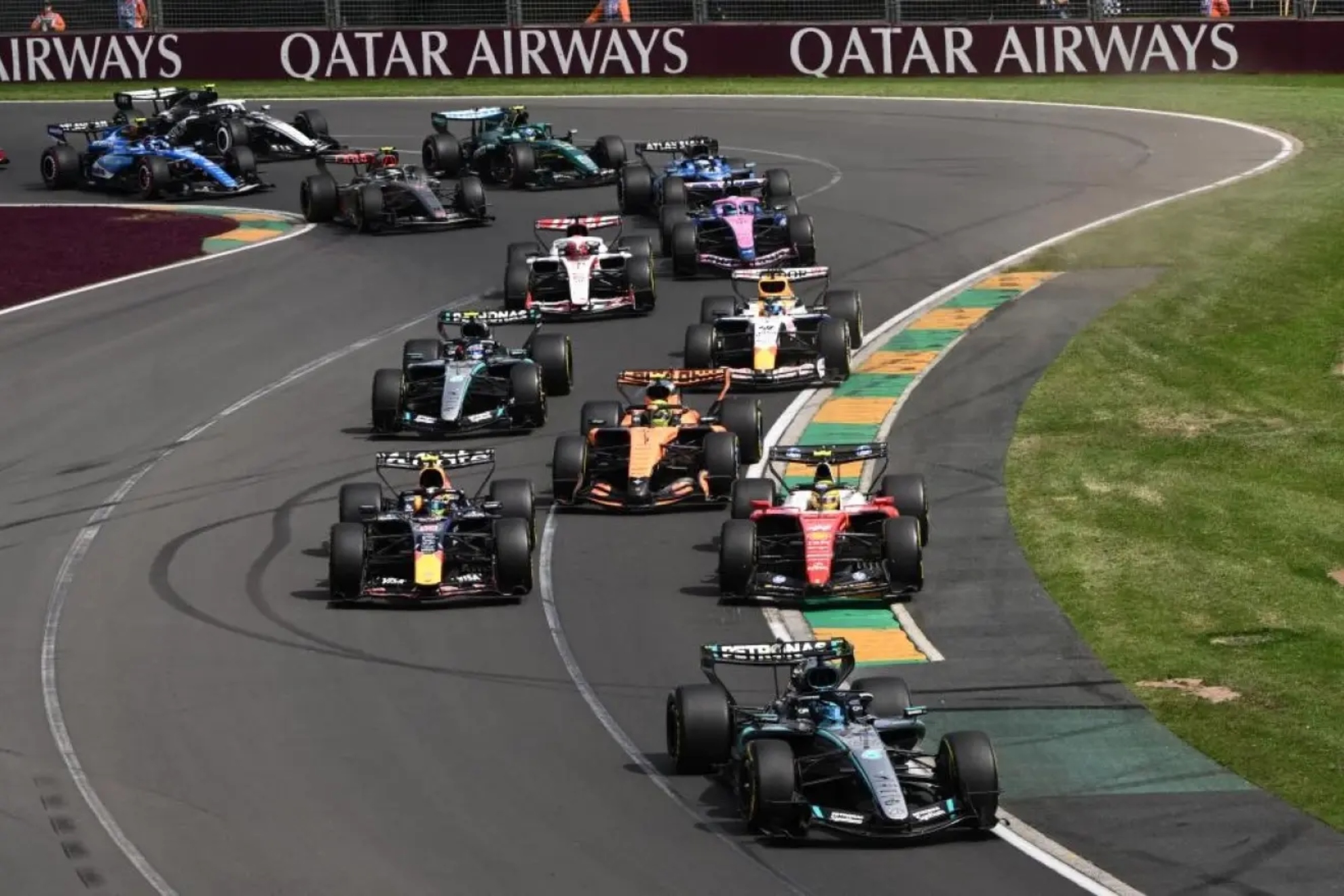 Imagen de la salida del GP de Australia