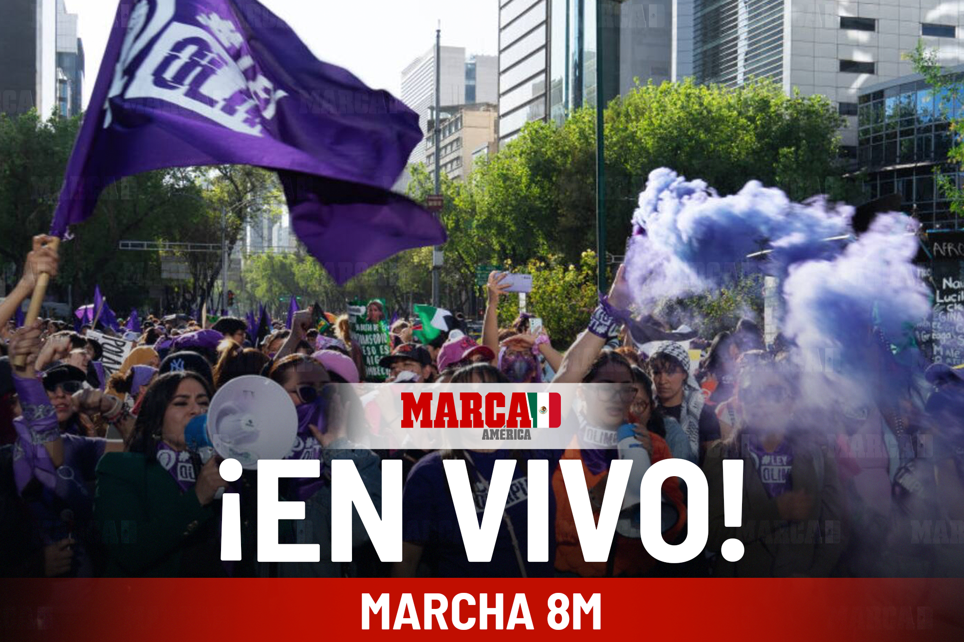Marcha 8M EN VIVO Hoy: ruta, horario y minuto a minuto de la movilizaci�n
