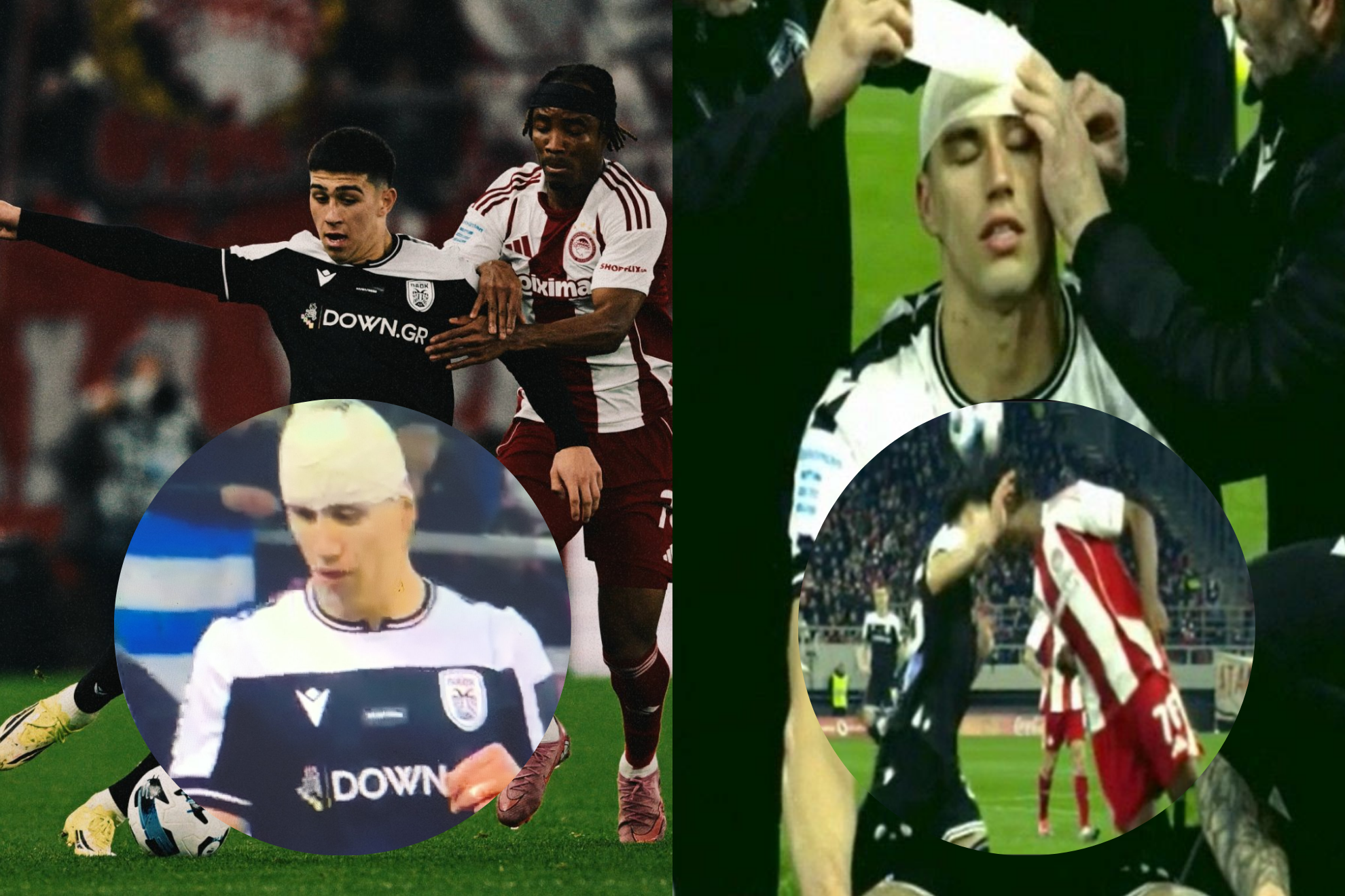 Resumen Olympiacos vs PAOK: Jorge S�nchez sufre duro golpe en la cabeza y alerta a la Selecci�n Mexicana