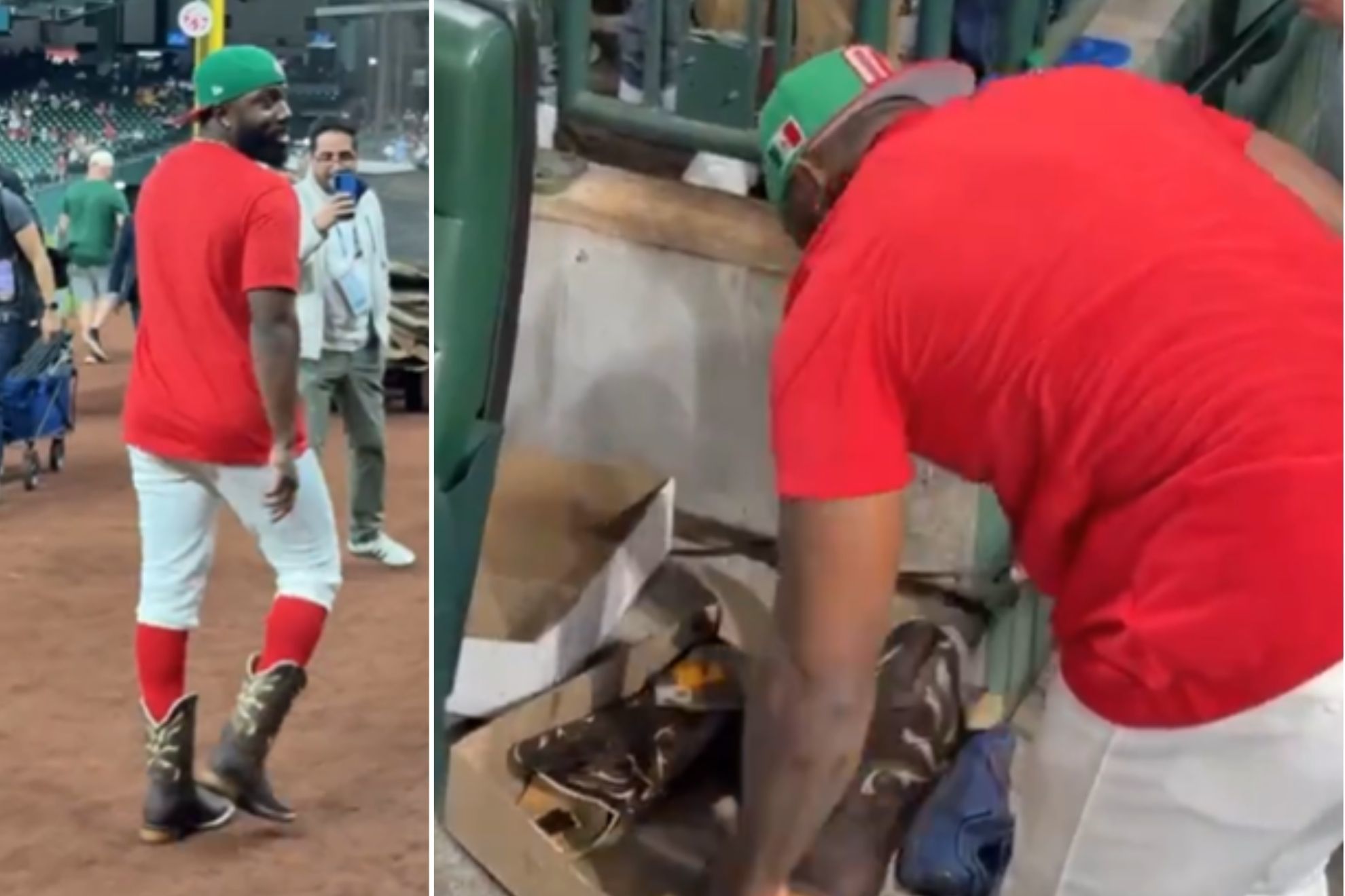 �Aj�a! Randy Arozarena viraliza botas vaqueras en Cl�sico Mundial de B�isbol; as� brilla en el M�xico - Brasil