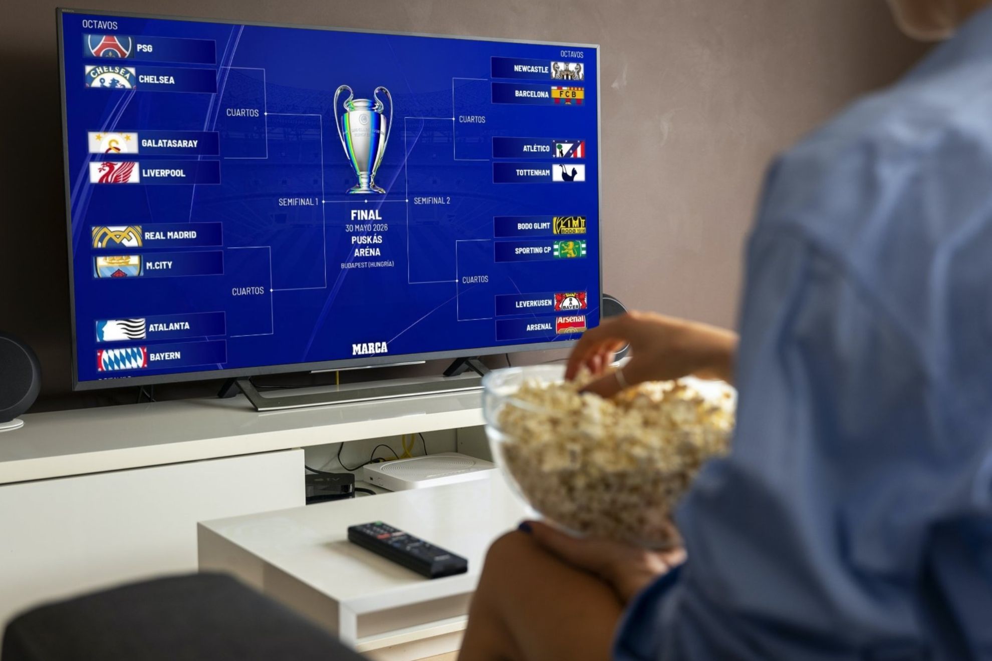 Octavos de Final Champions League 2026: Qui�nes juegan, d�nde ver en vivo en M�xico y horarios de la ida