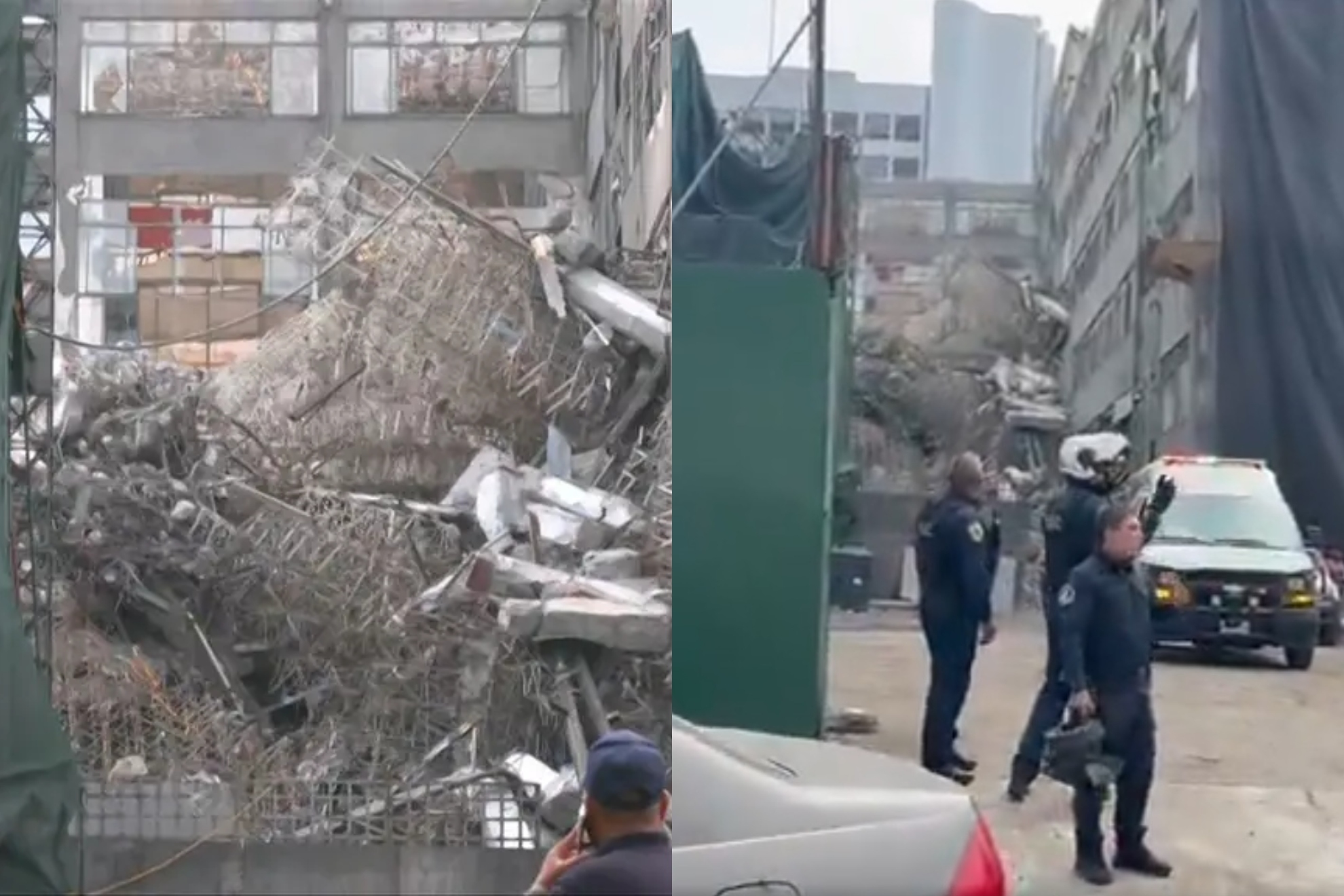 CDMX: Colapsa edificio en demolici�n en San Antonio Abad; Brugada reporta personas atrapadas