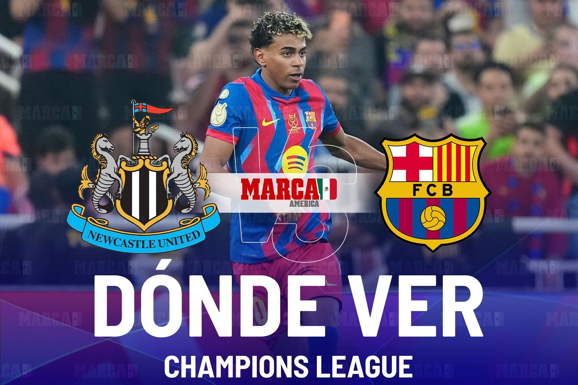 Newcastle vs Barcelona: D�nde ver a Lamine Yamal y a qu� hora inicia el partido de Octavos en Champions