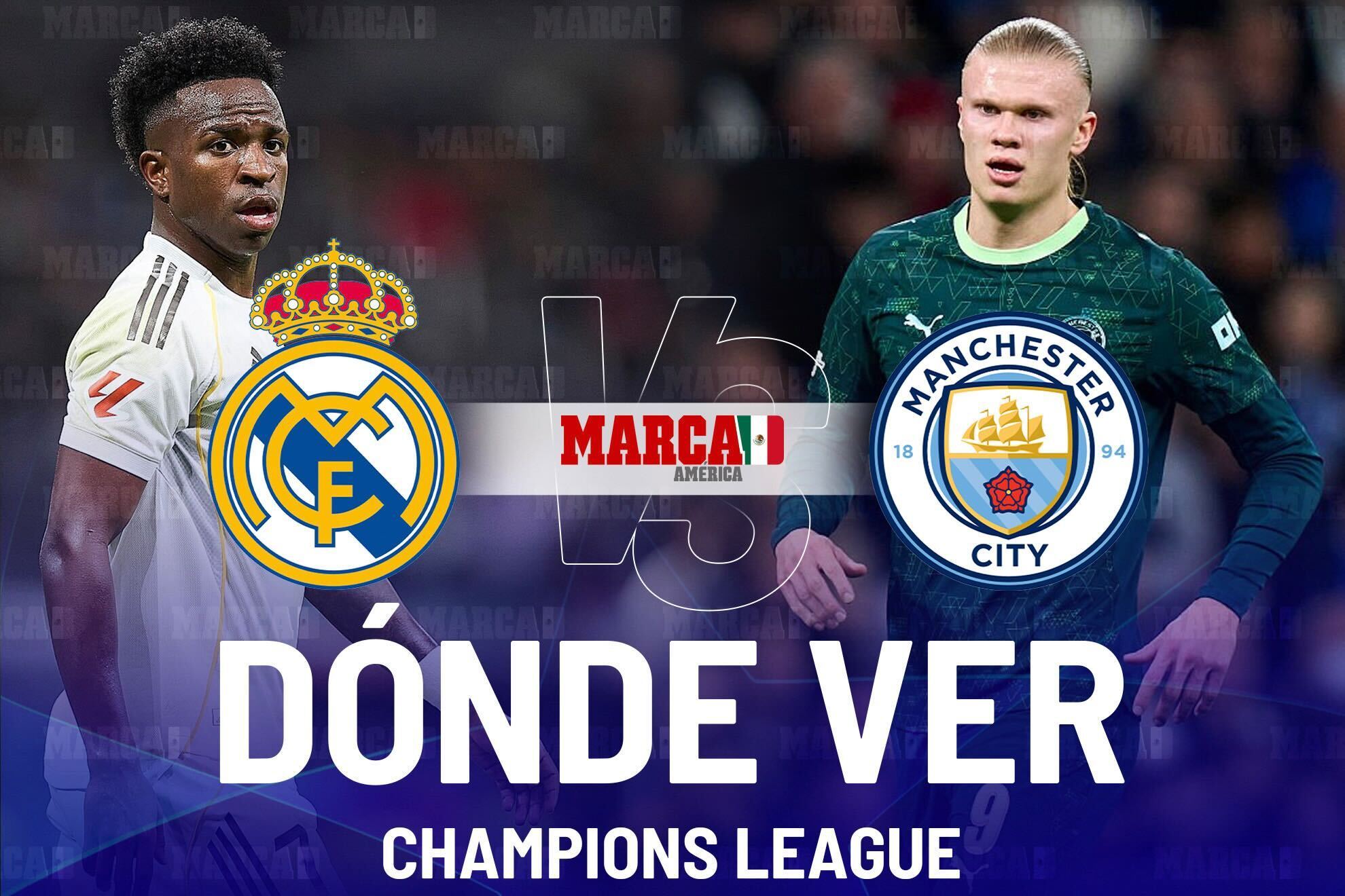 Real Madrid vs Manchester City: D�nde ver a Vinicius vs Haaland y a qu� horario de octavos de Champions
