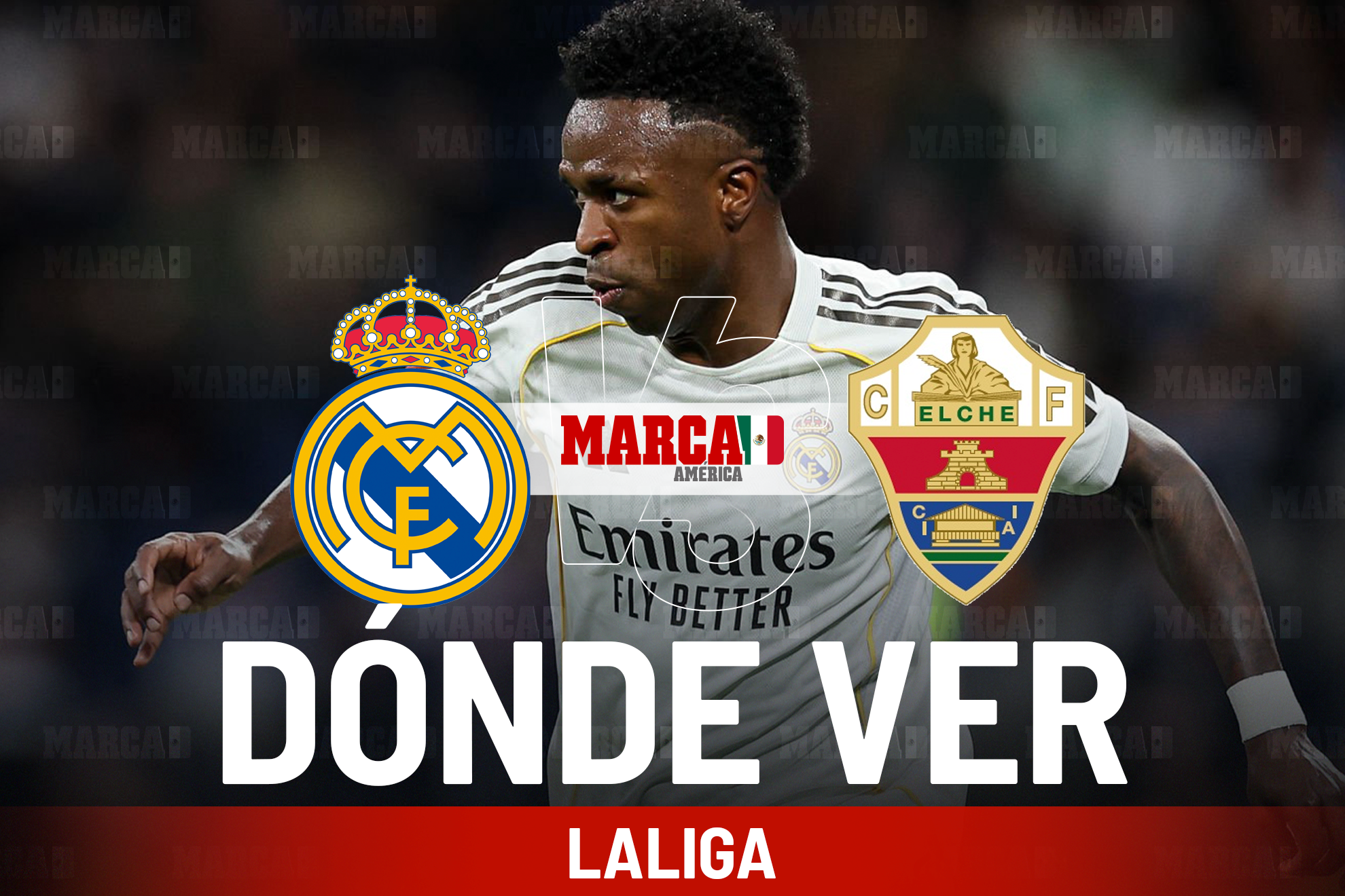 Real Madrid vs Elche: D�nde ver a Vin�cius y a qu� hora inicia el partido de LaLiga