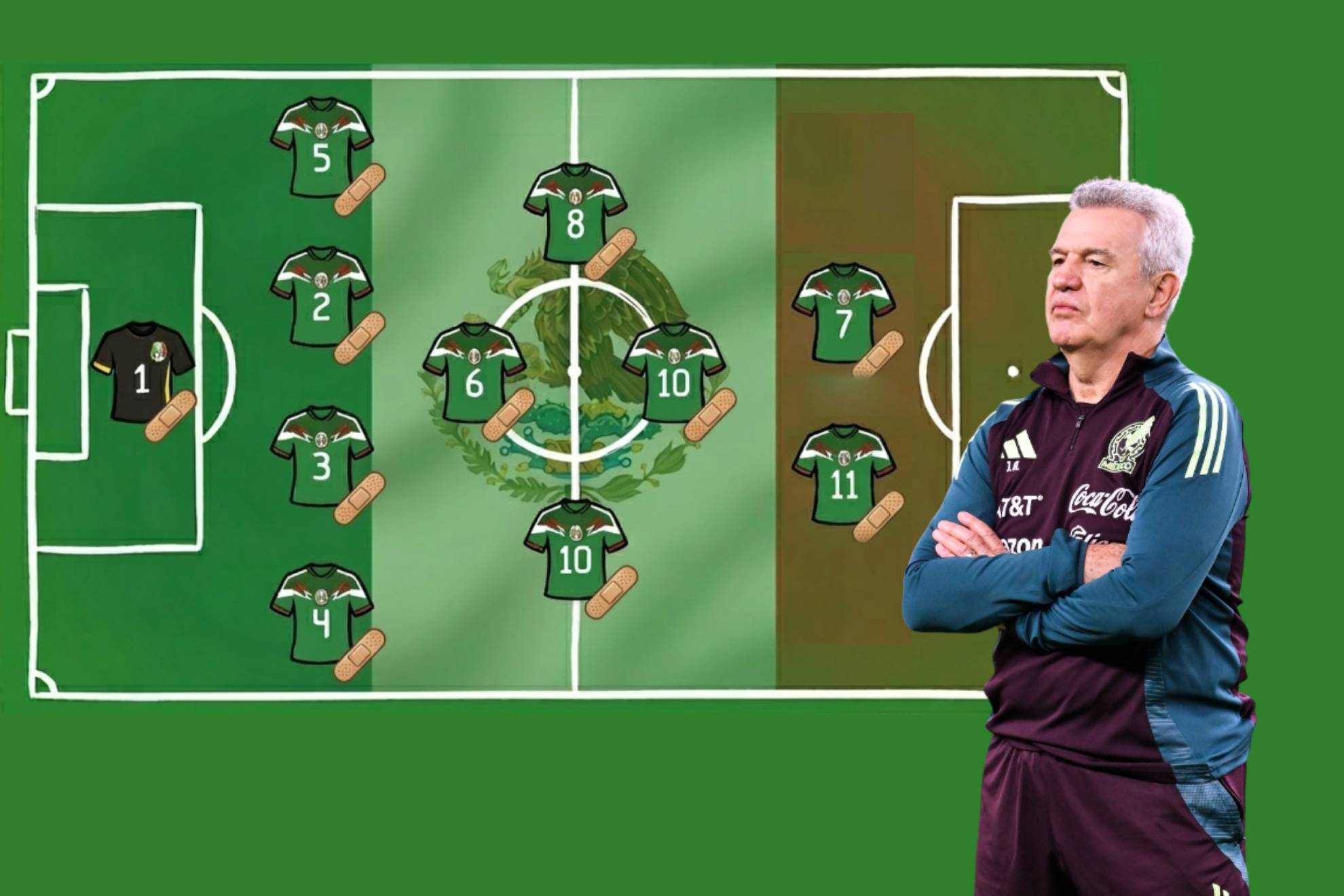 Una enfermer�a la que tiene Javier Aguirre en el Tri