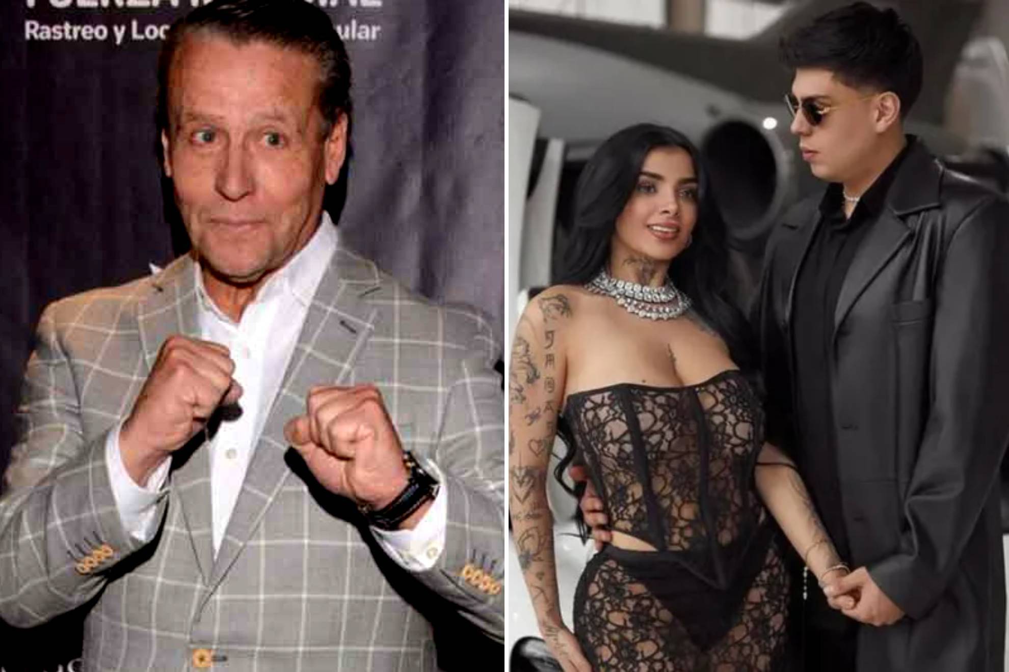 Alfredo Adame / Karely Ruiz y su esposo Jhon Echeverry |