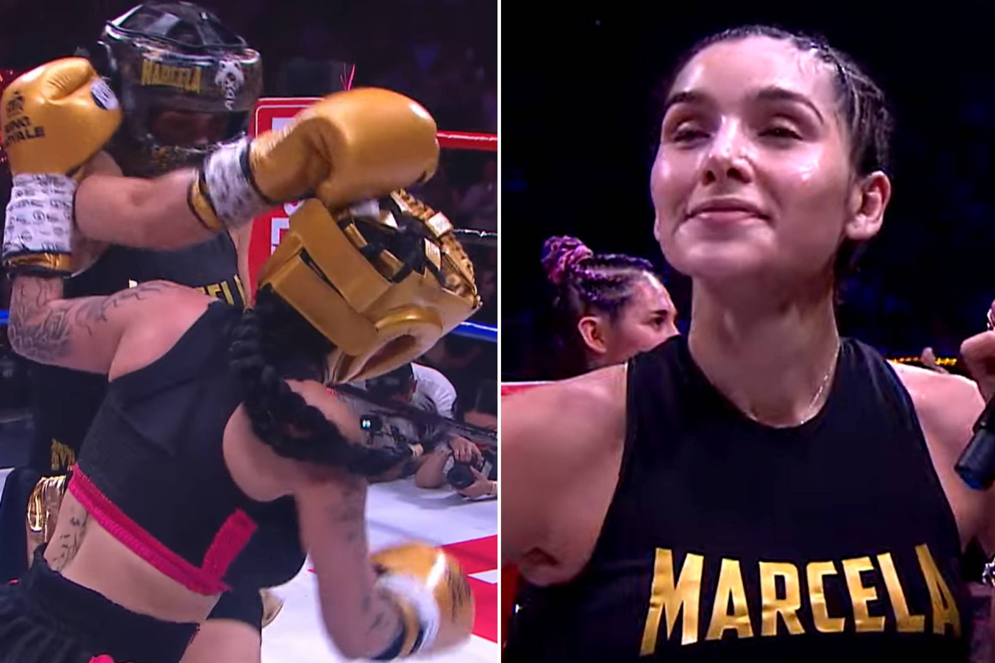 Marcela Mistral, vencedora en su pelea ante Karely Ruiz |
