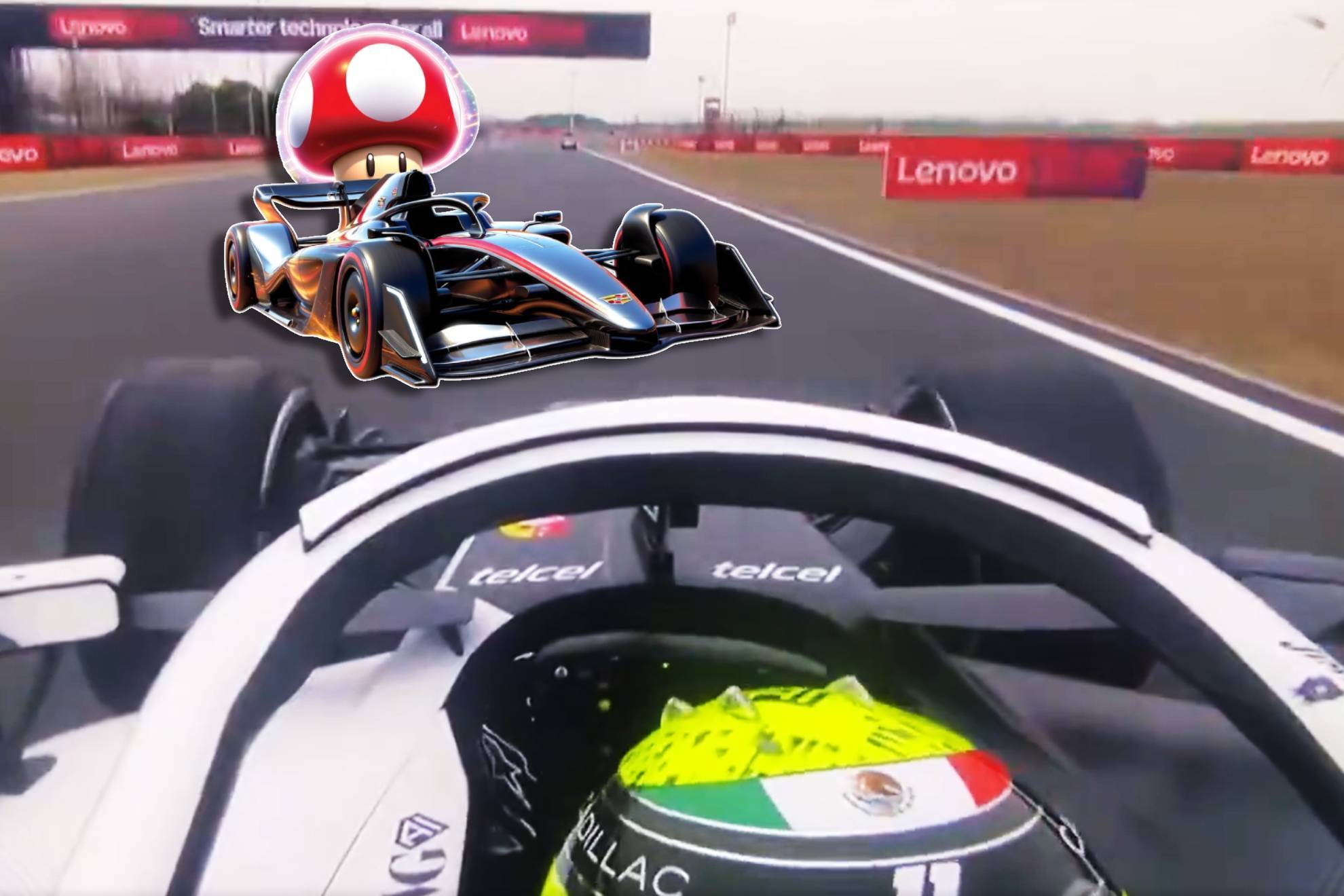 El mexicano pidi� un honguito para poder rebasar a Bottas