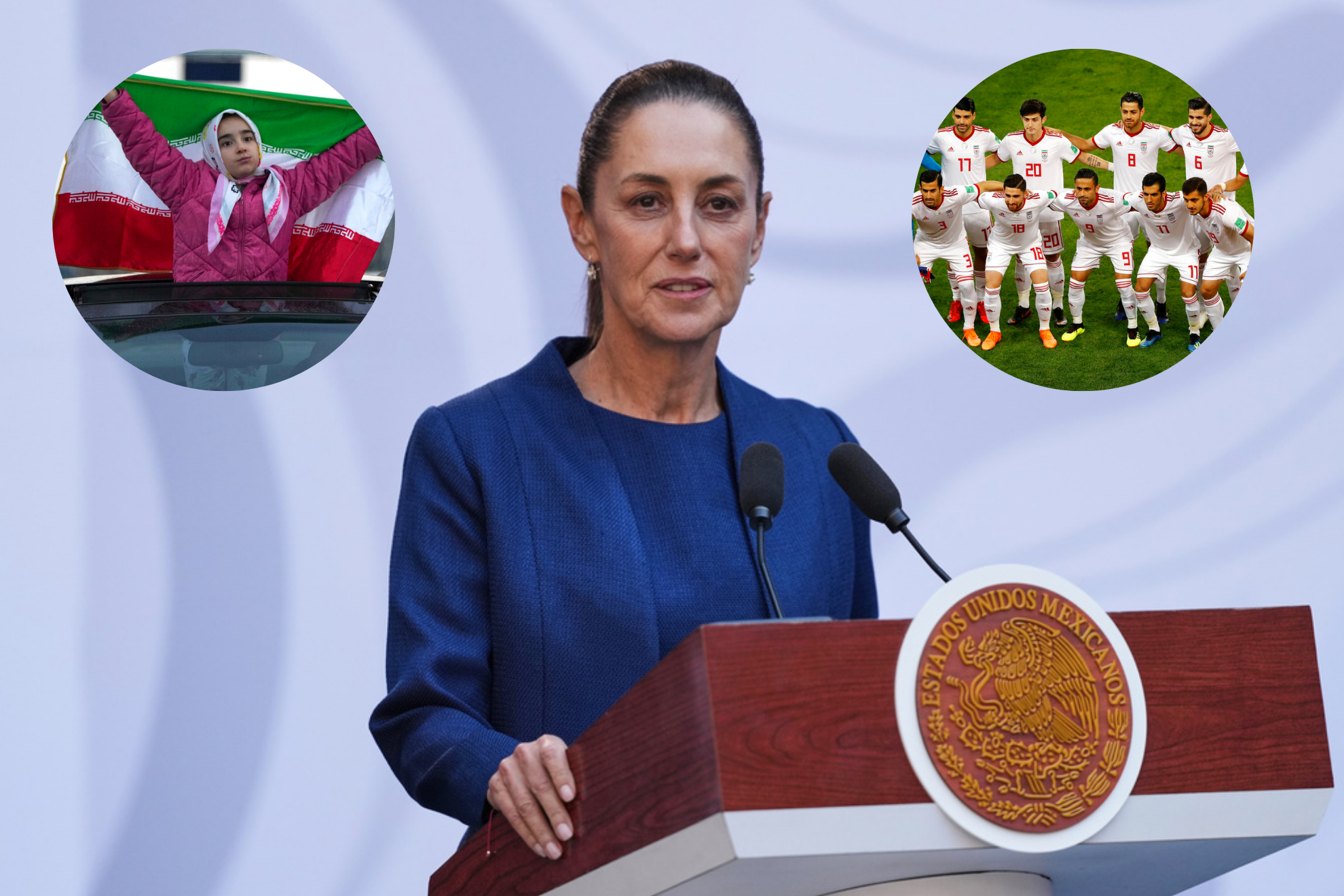Claudia Sheinbaum respalda a Irán para jugar en México el Mundial 2026, pero depende de la FIFA