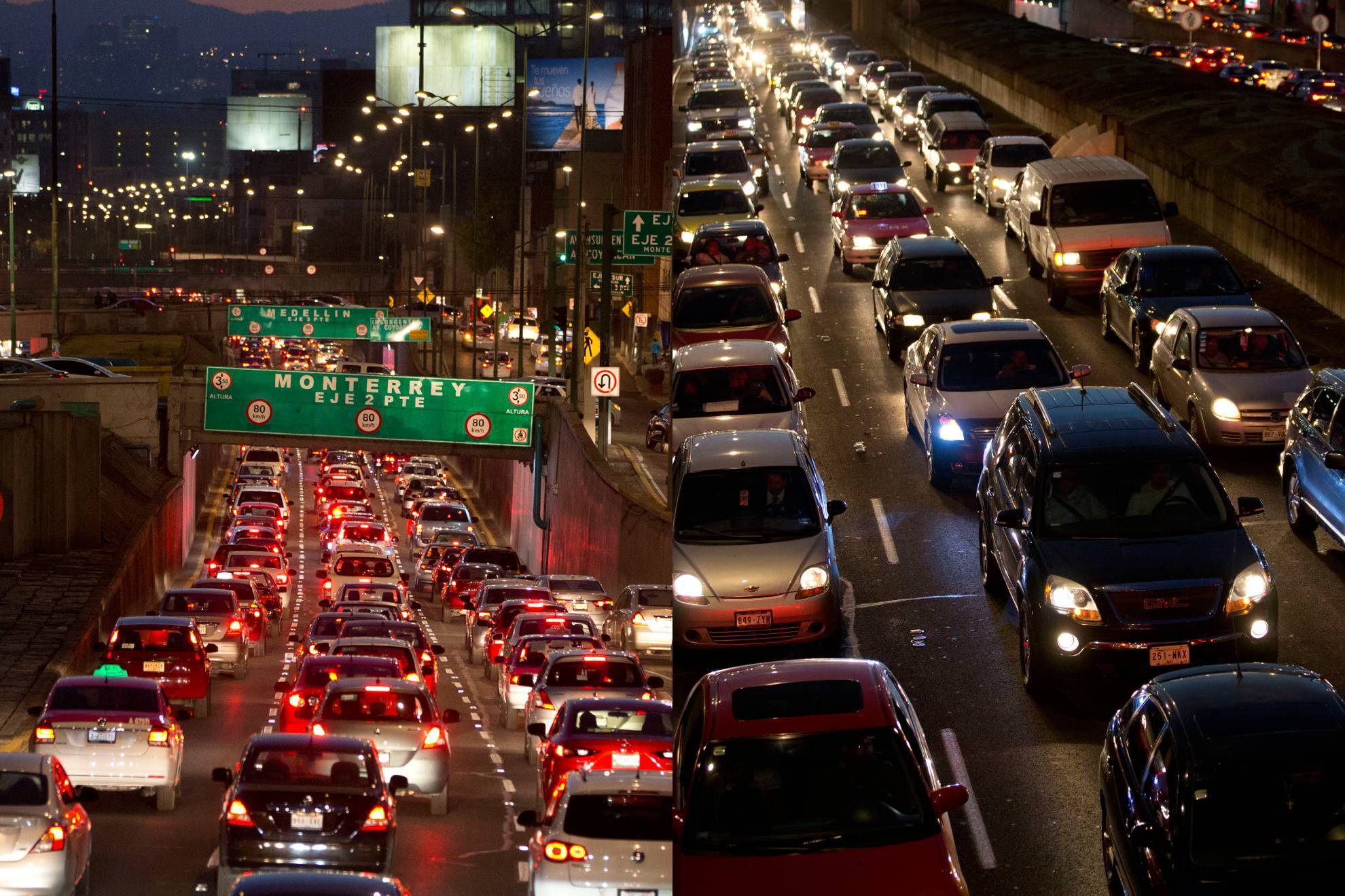 Tr�fico en la CDMX.
