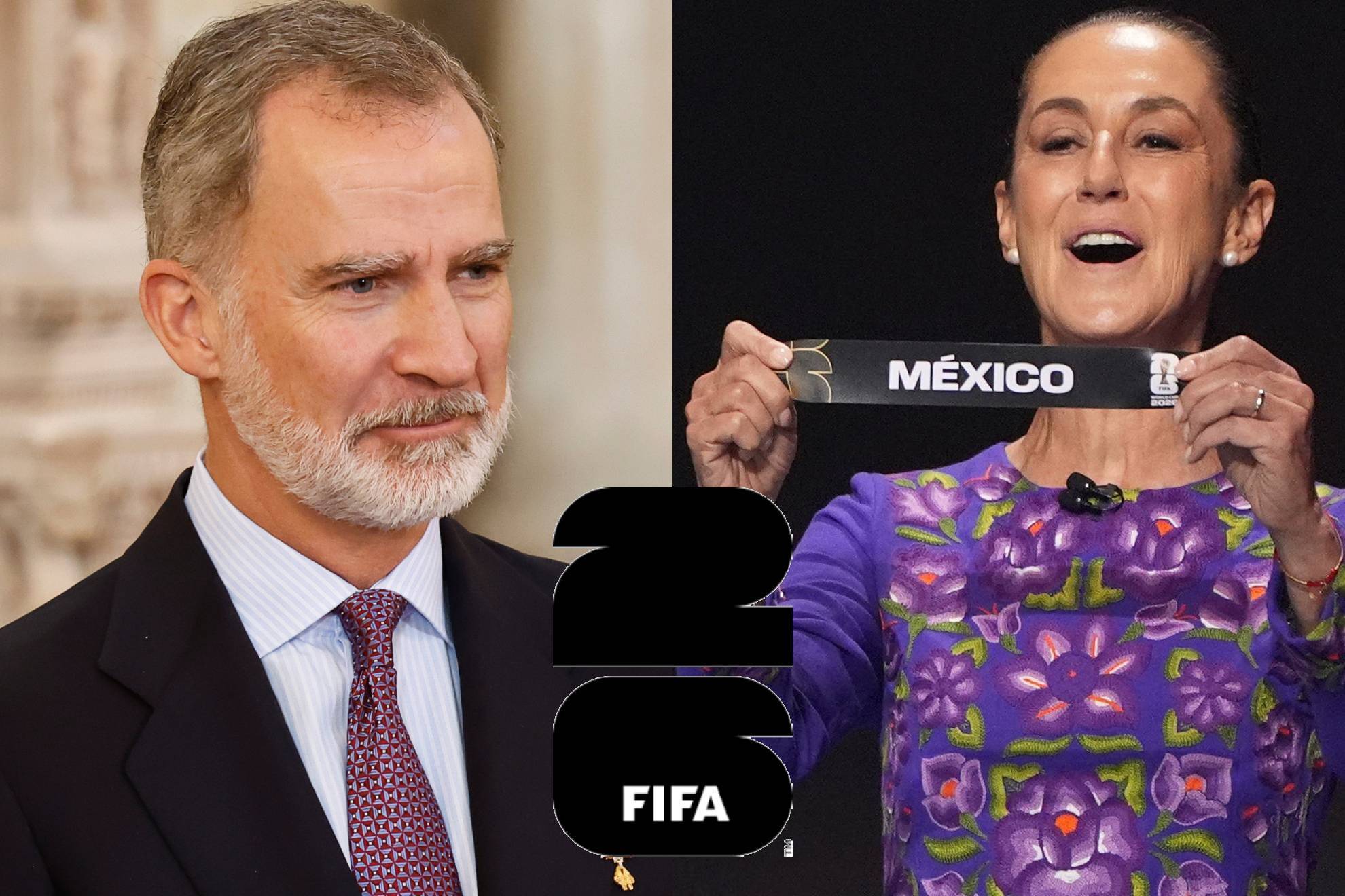 Rey Felipe VI y Claudia Sheinbaum Pardo.