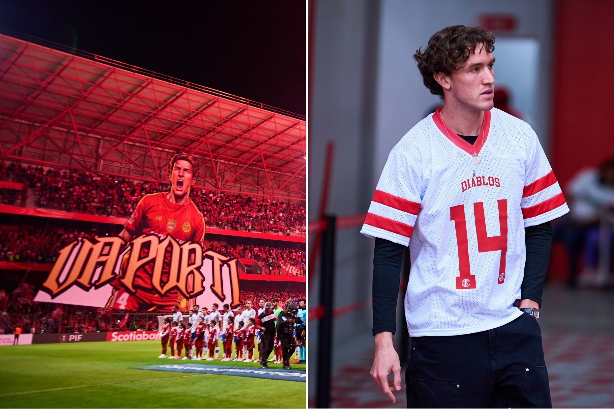 Toluca dedica partido vs San Diego a Marcel Ruiz con todo y tifo en el Nemesio Diez
