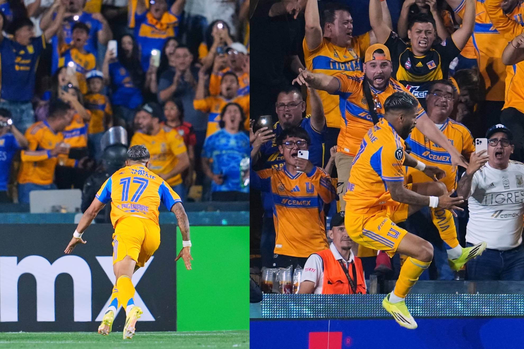 B�falo Aguirre con un golazo para firmar el milagro de Tigres en Concachampions