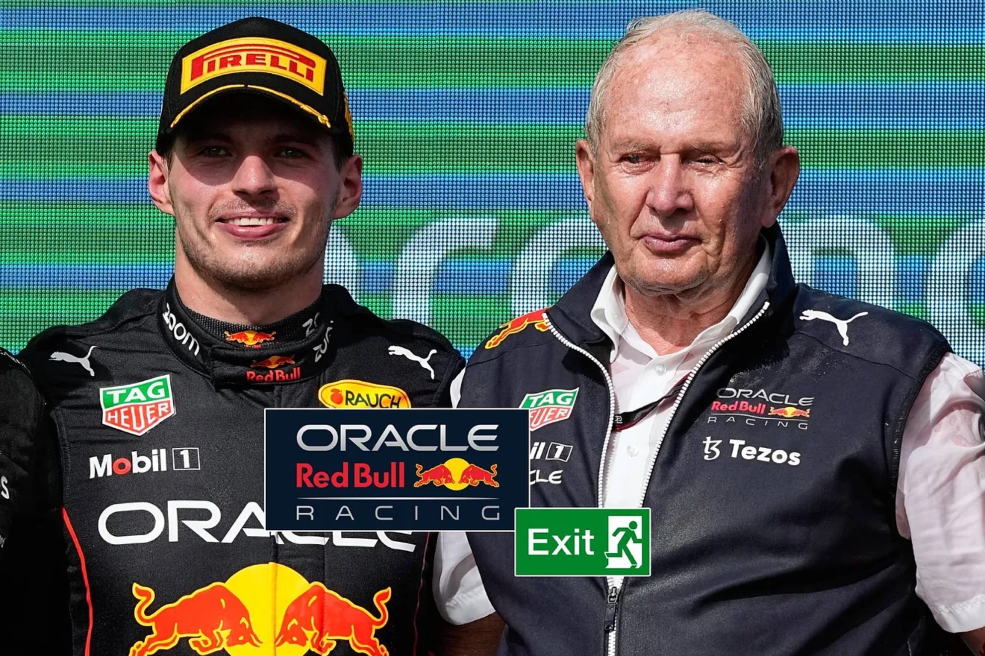 Verstappen y Helmut Marko