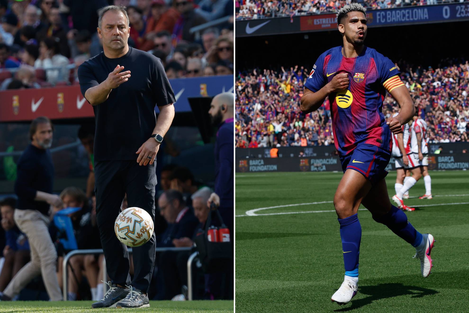 Ronald Araujo Hansi Flick FC Barcelona Rayo Vallecano LaLiga