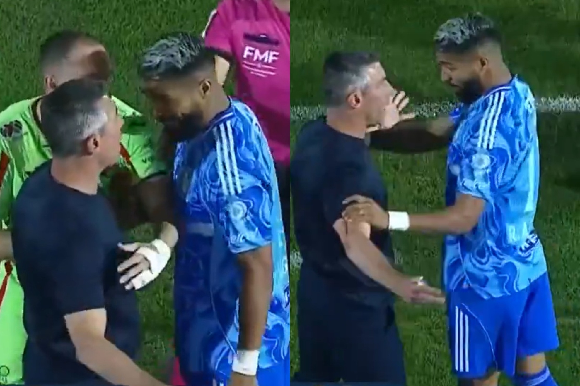 B�falo Aguirre vs Caixinha: Tenso momento en el Ju�rez - Tigres