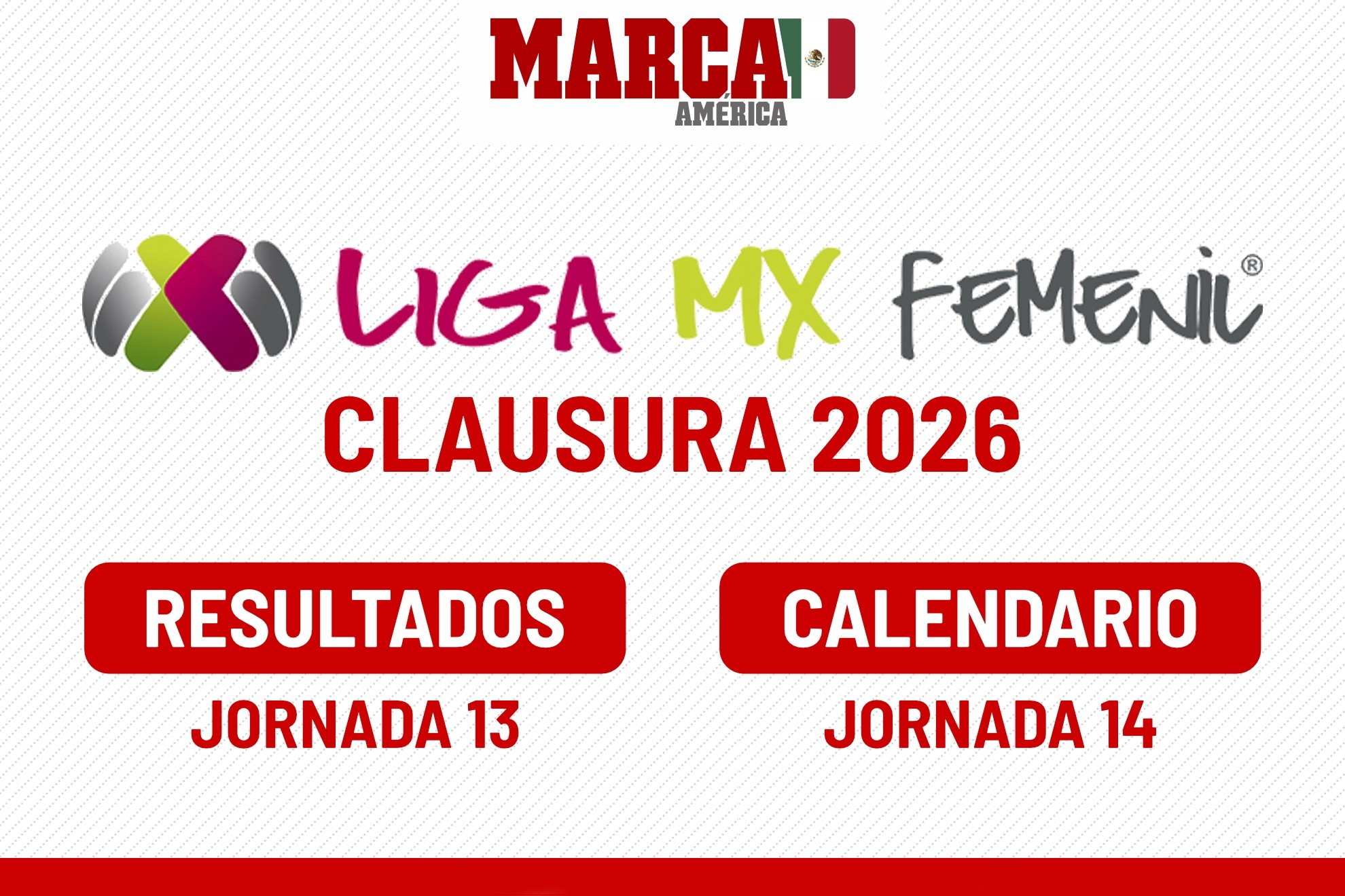 Liga MX Femenil: resultados y tabla tras la Jornada 13, adem�s del calendario de juegos de la Jornada 14 del Clausura 2026