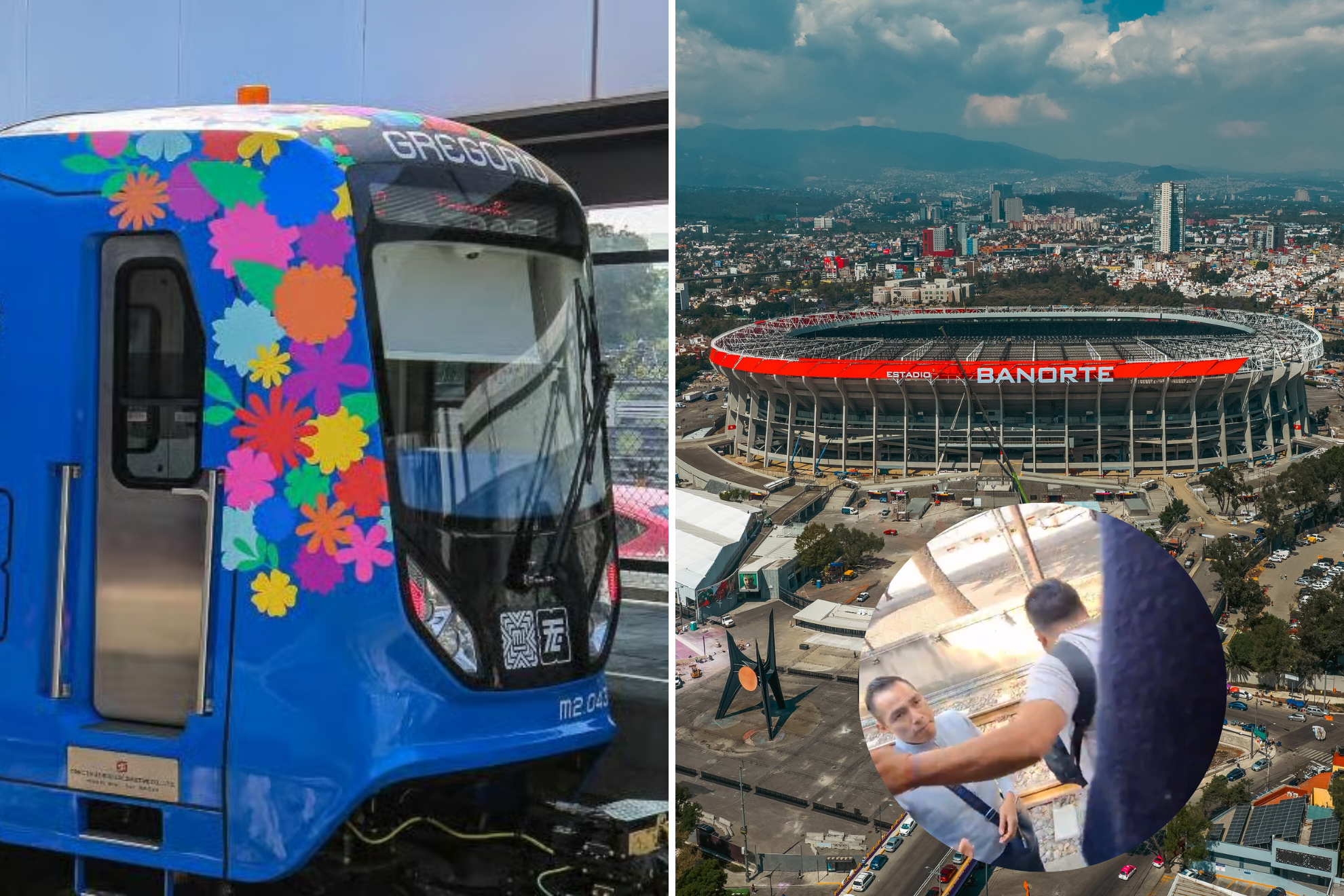 Tren Ligero falla a d�as de la reapertura del Estadio Azteca entre M�xico y Portugal