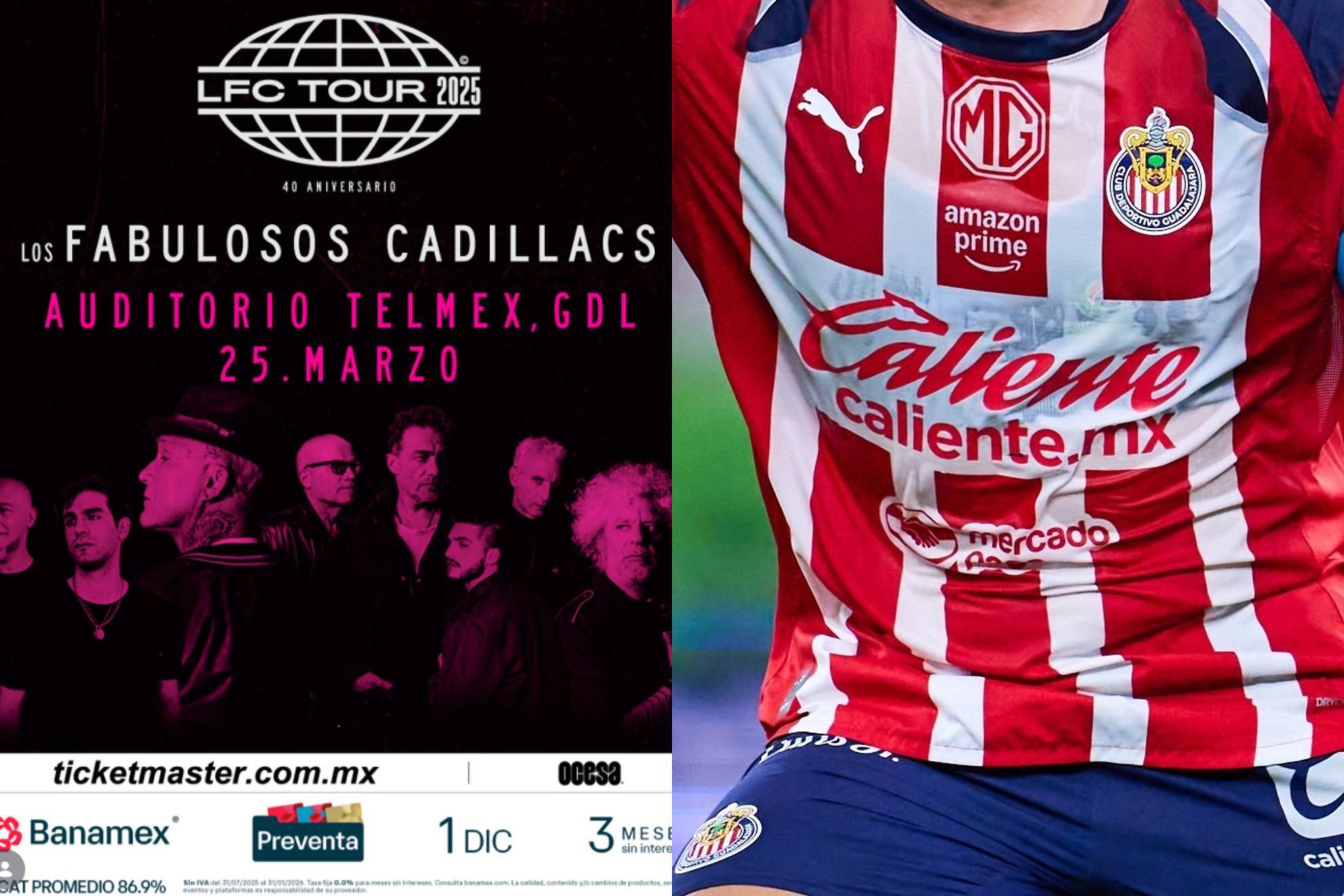 Si se pueden usar jerseys de futbol en el concierto de los Fabulosos Cadillacs.