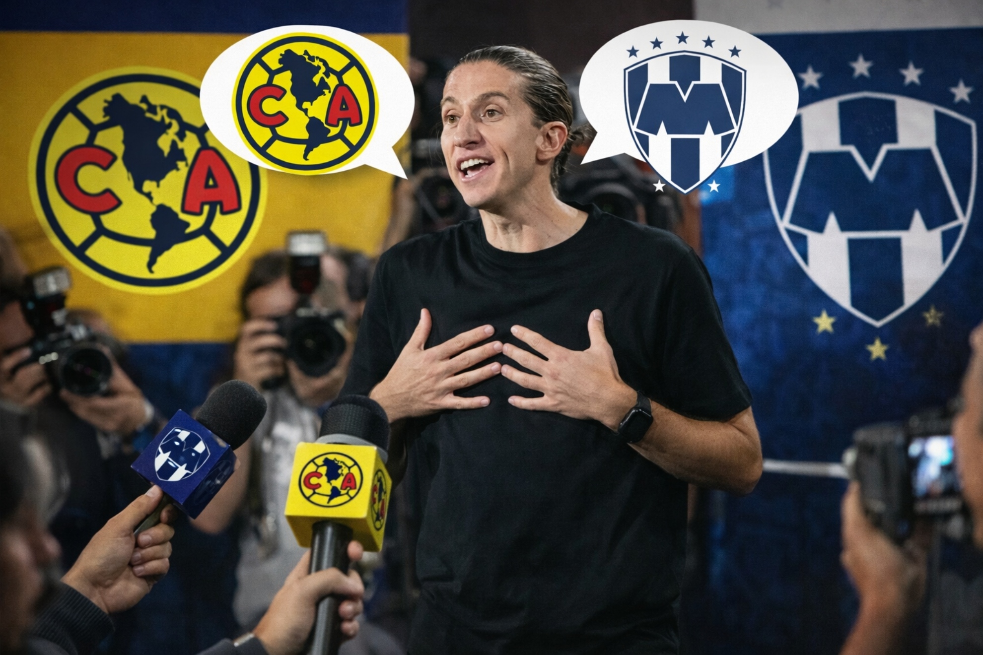 Filipe Luis, en una imagen creada con IA.