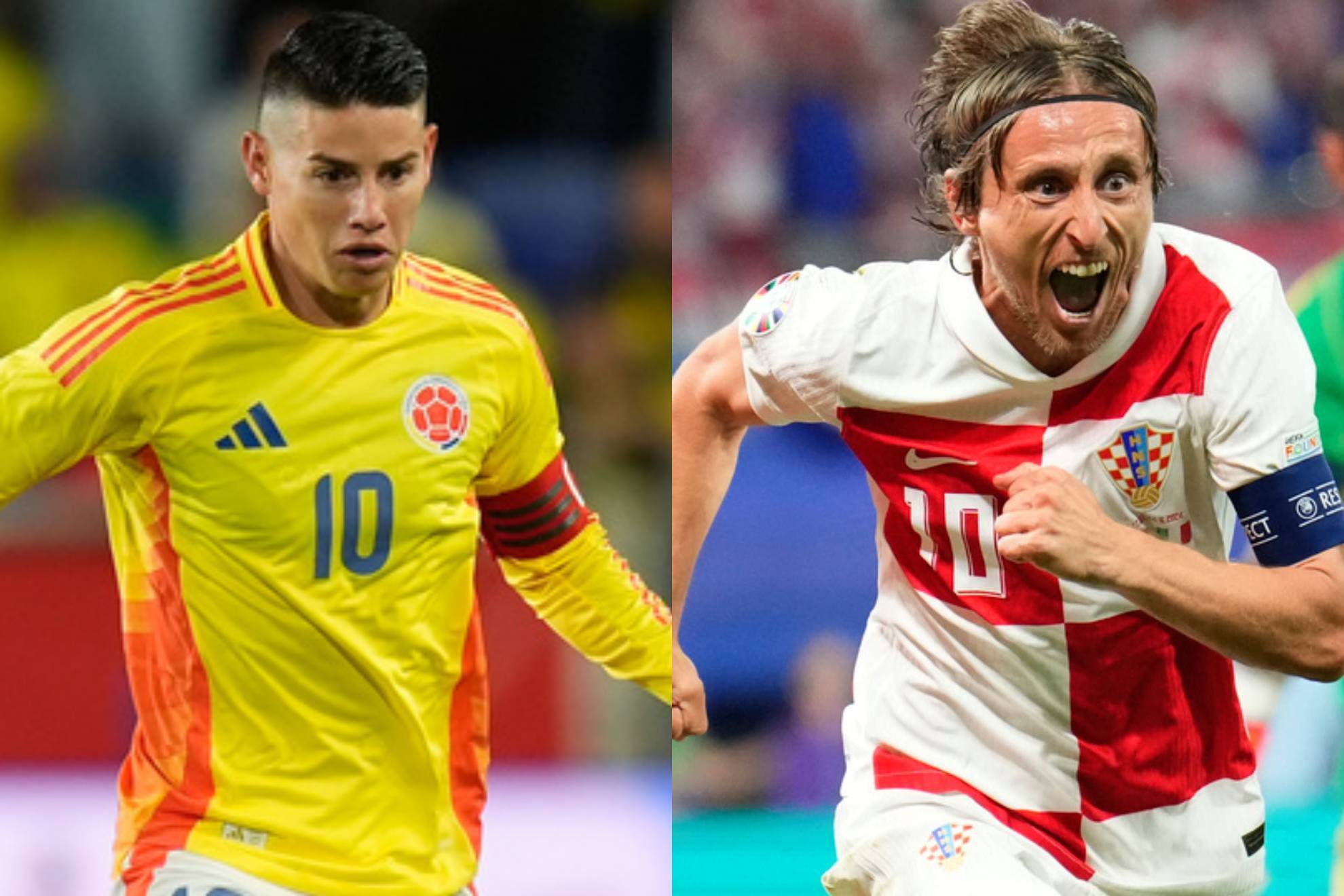 James Rodr�guez y Luka Modric.