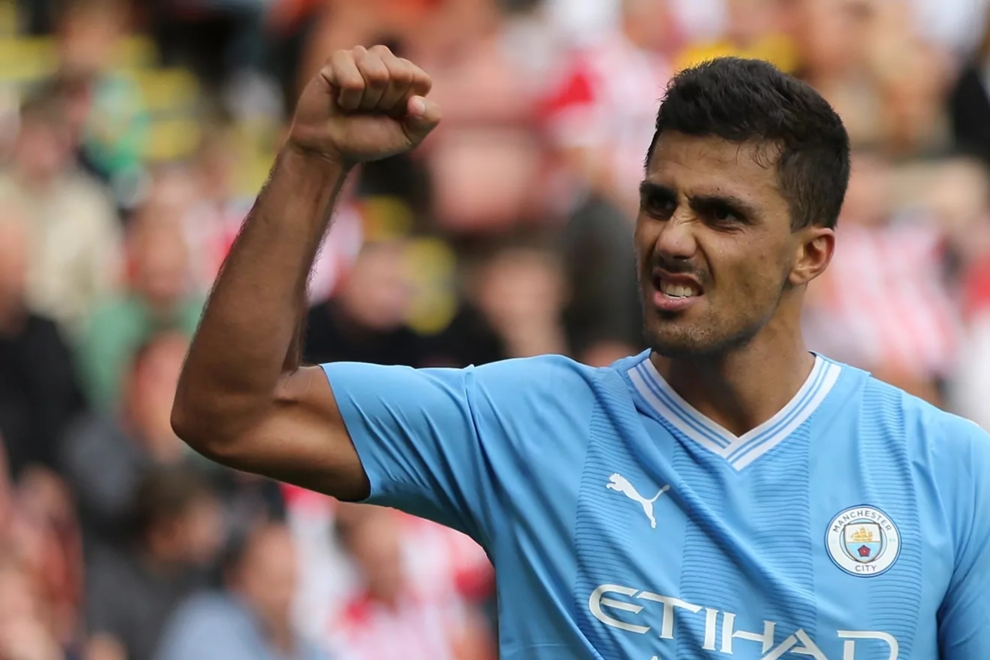 Rodrigo Hern�ndez, con el City