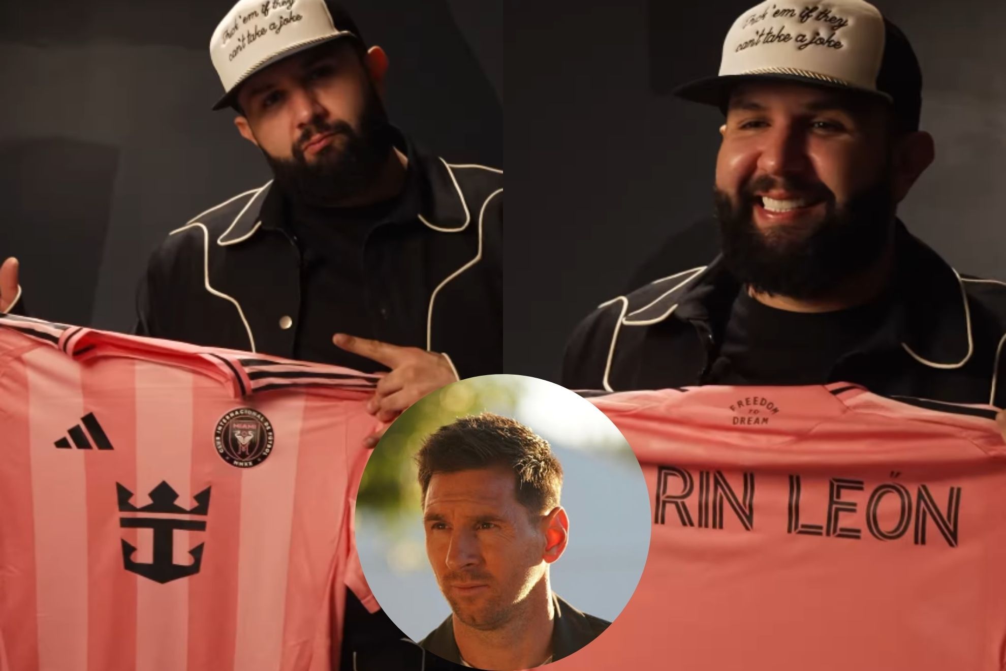 Carin Le�n canta en casa de Messi, es el primer mexicano con momento hist�rico