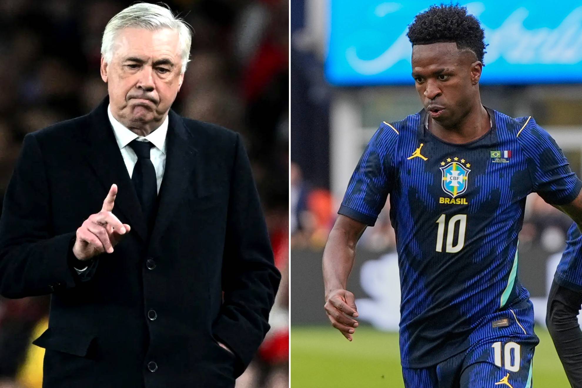Carlo Ancelotti / Vinicius Jr |