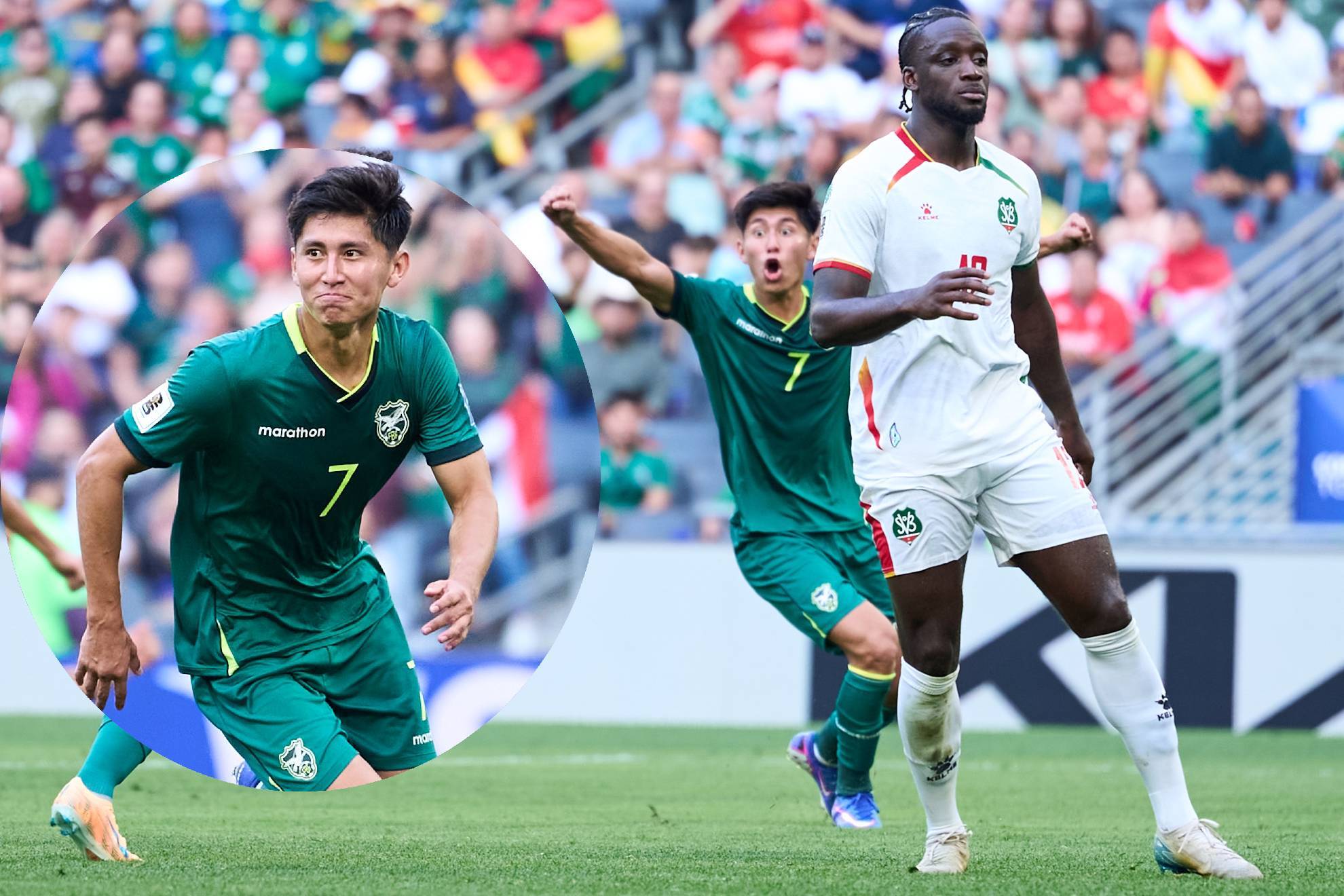 Miguel Terceros (7) le dio el triunfo a Bolivia vs. Surinam.