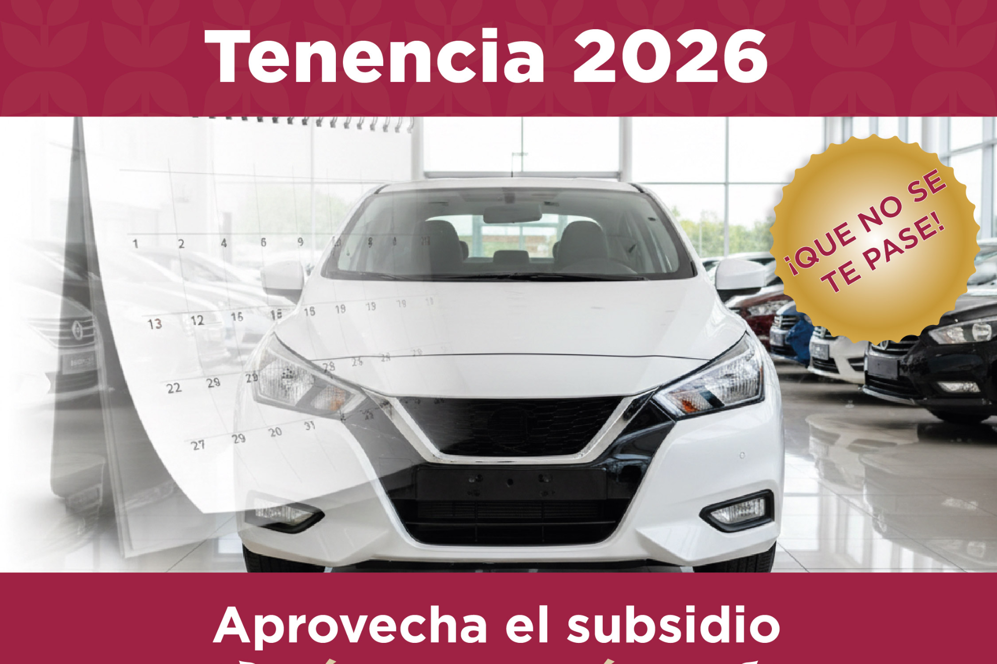 �Hasta cu�ndo aplica el subsidio a la tenencia en Edomex 2026? Fecha clave del refrendo