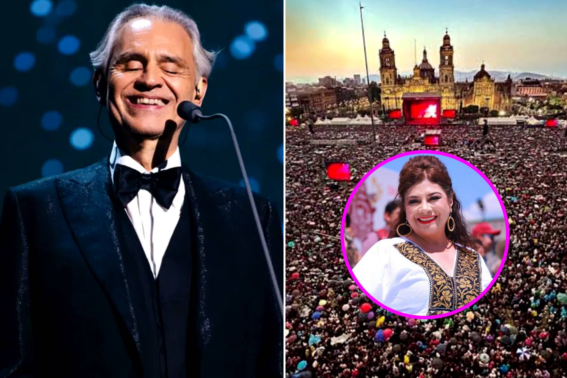 Andrea Bocelli, pr�ximamente en el Z�calo de la CDMX / Clara Brugada |