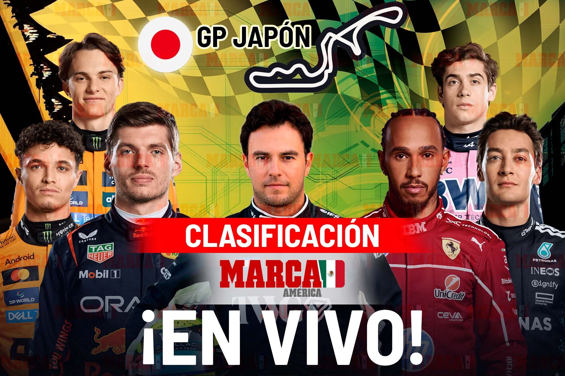 �C�mo qued� la Parrilla del GP de Jap�n 2026? Mercedes domina y Kimi Antonelli se queda con la pole position