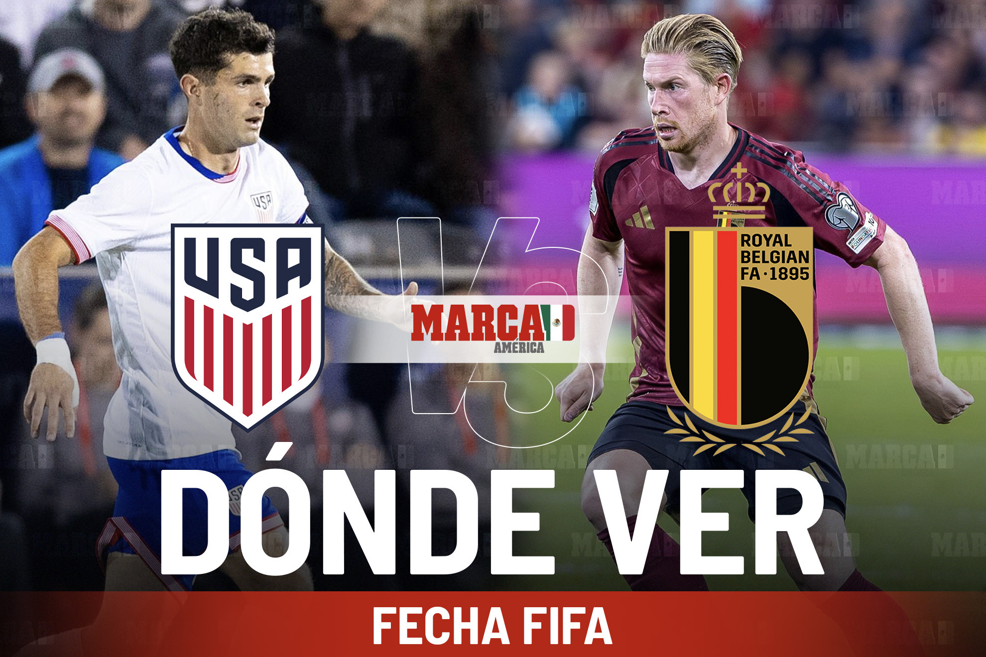 Estados Unidos vs B�lgica: D�nde ver y a qu� hora juega Pulisic adem�s del pron�stico en Fecha FIFA