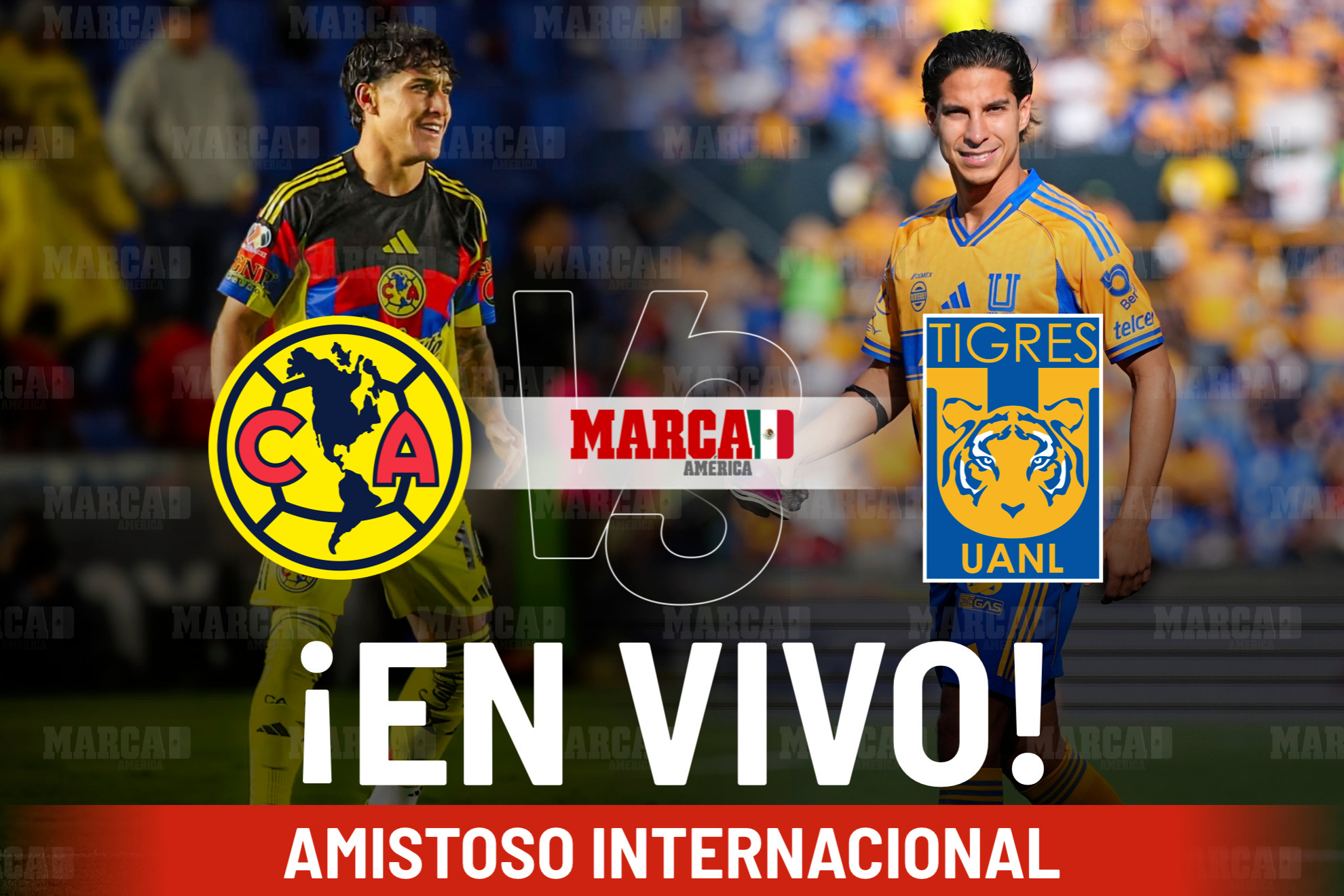 Am�rica vs Tigres EN VIVO. Partido Amistoso por fecha FIFA
