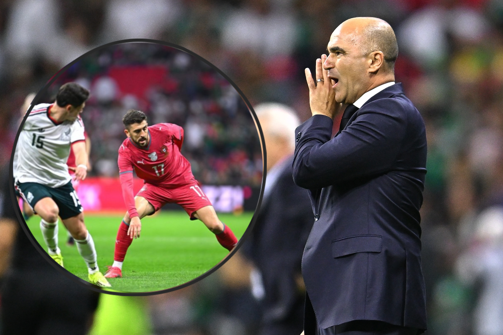 Paulinho se puede sentir orgulloso, pero Portugal es dif�cil: Roberto Mart�nez analiza al delantero de Toluca vs M�xico