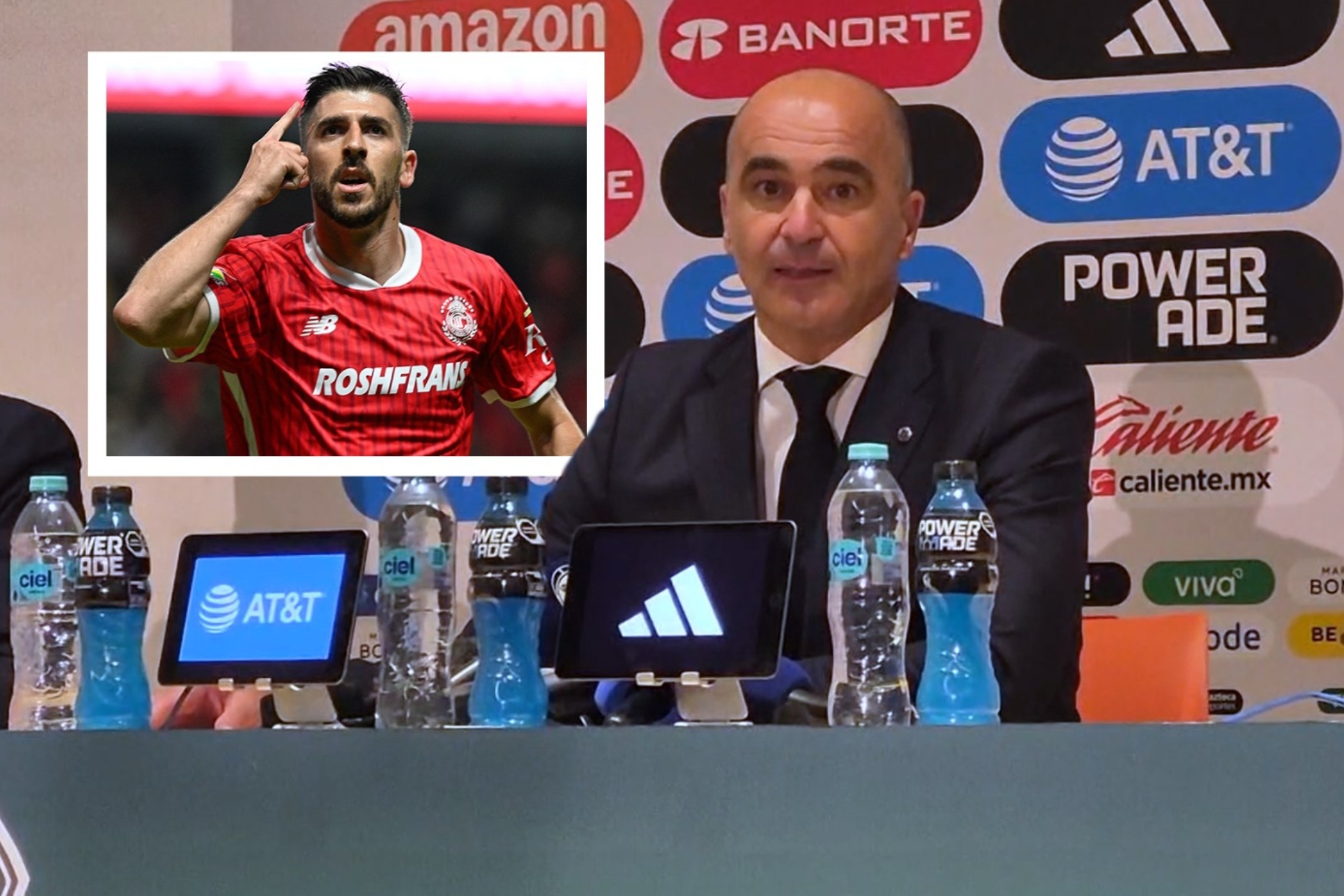 Paulinho se puede sentir orgulloso, pero Portugal es dif�cil: Roberto Mart�nez analiza al delantero de Toluca vs M�xico