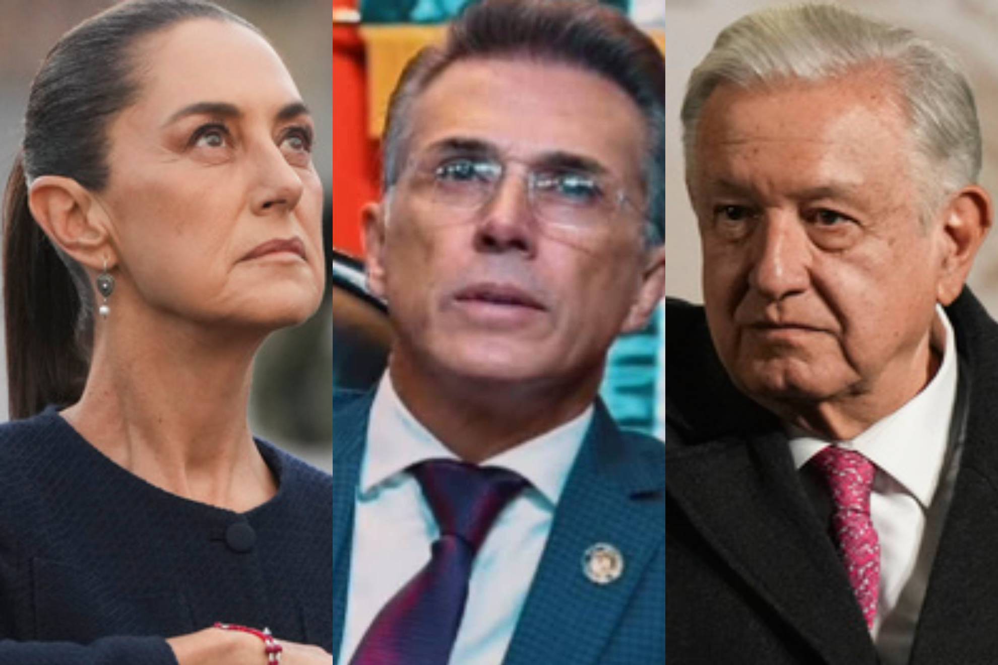 Claudia Sheinbaum, Sergio Mayer y Andr�s Manuel L�pez Obrador.