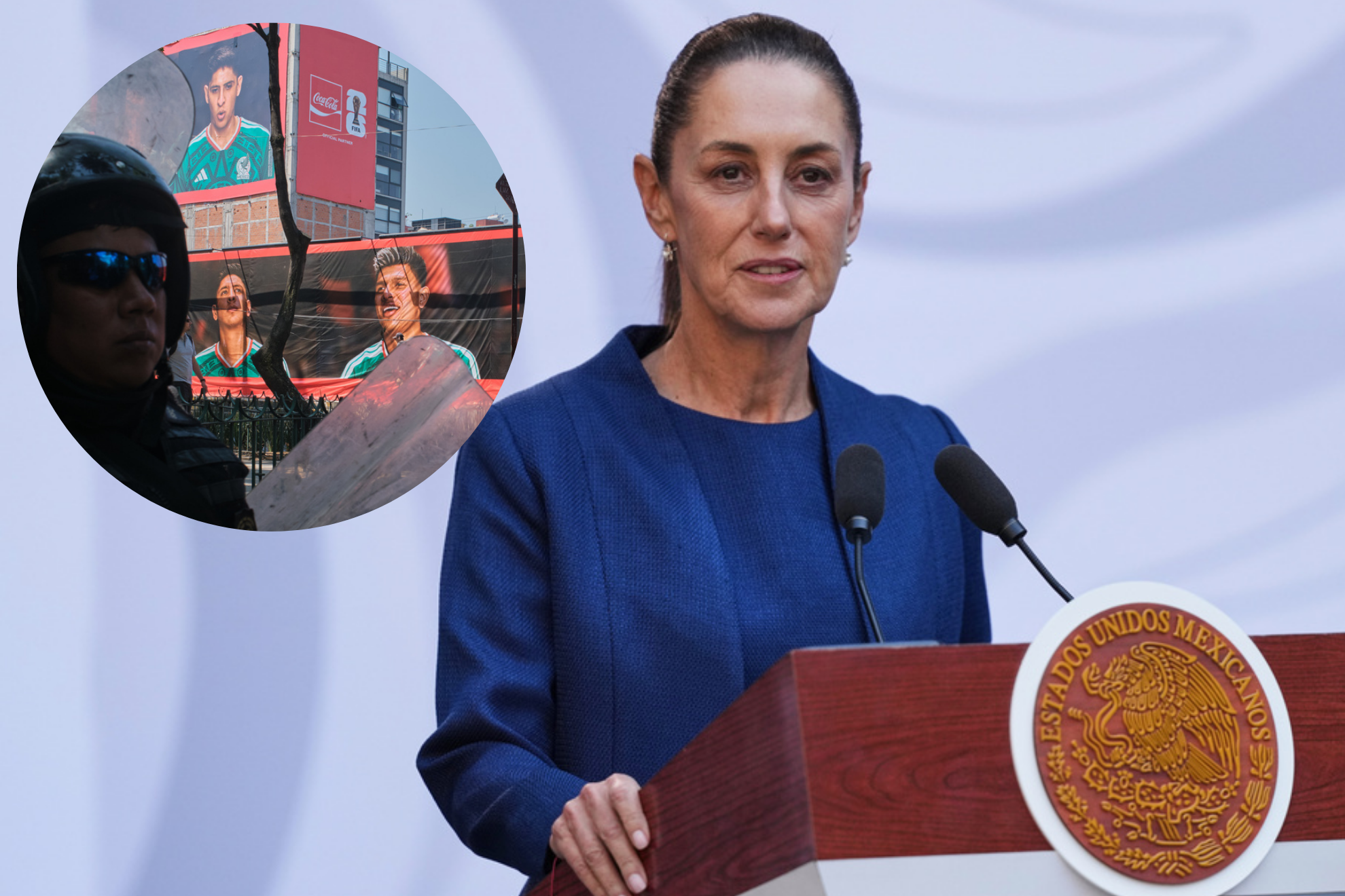 Fue un buen ejercicio para la inauguraci�n del Mundial: Claudia Sheinbaum destaca operativo del M�xico - Portugal