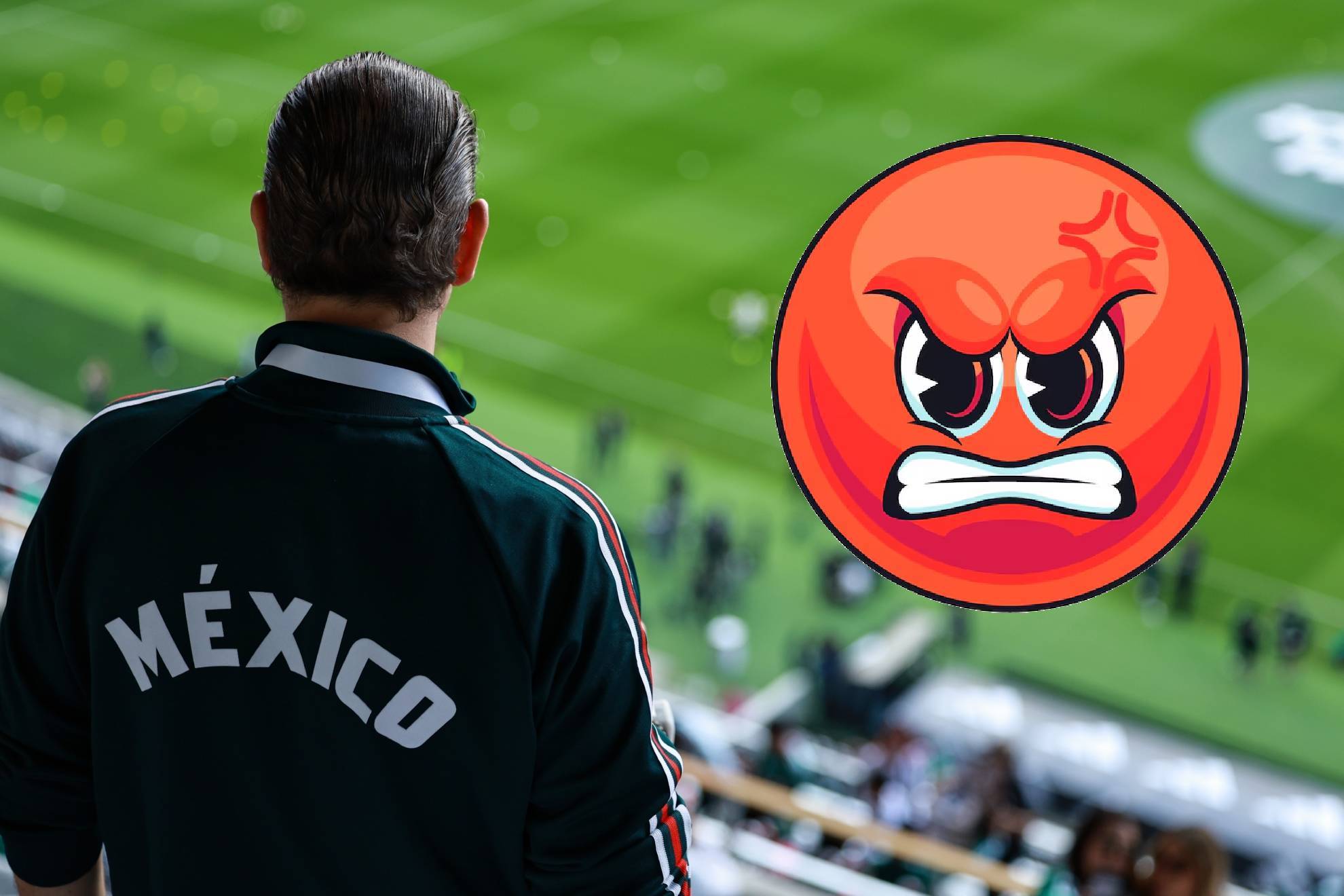 Aficionado mexicano en la reapertura del Estadio Azteca.
