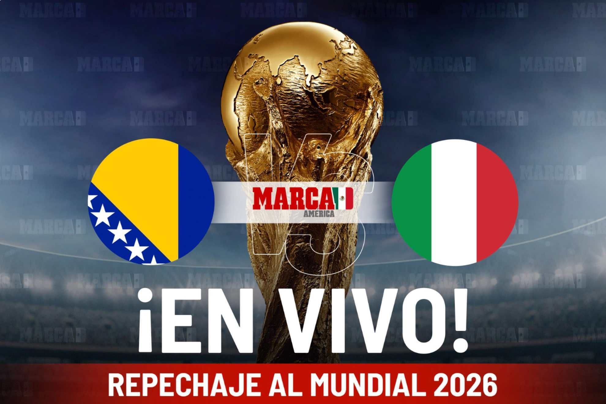 �C�mo qued� Bosnia y Herzegovina vs Italia? Resultados y minuto a minuto del partido de Eliminatorias Mundialistas 2026