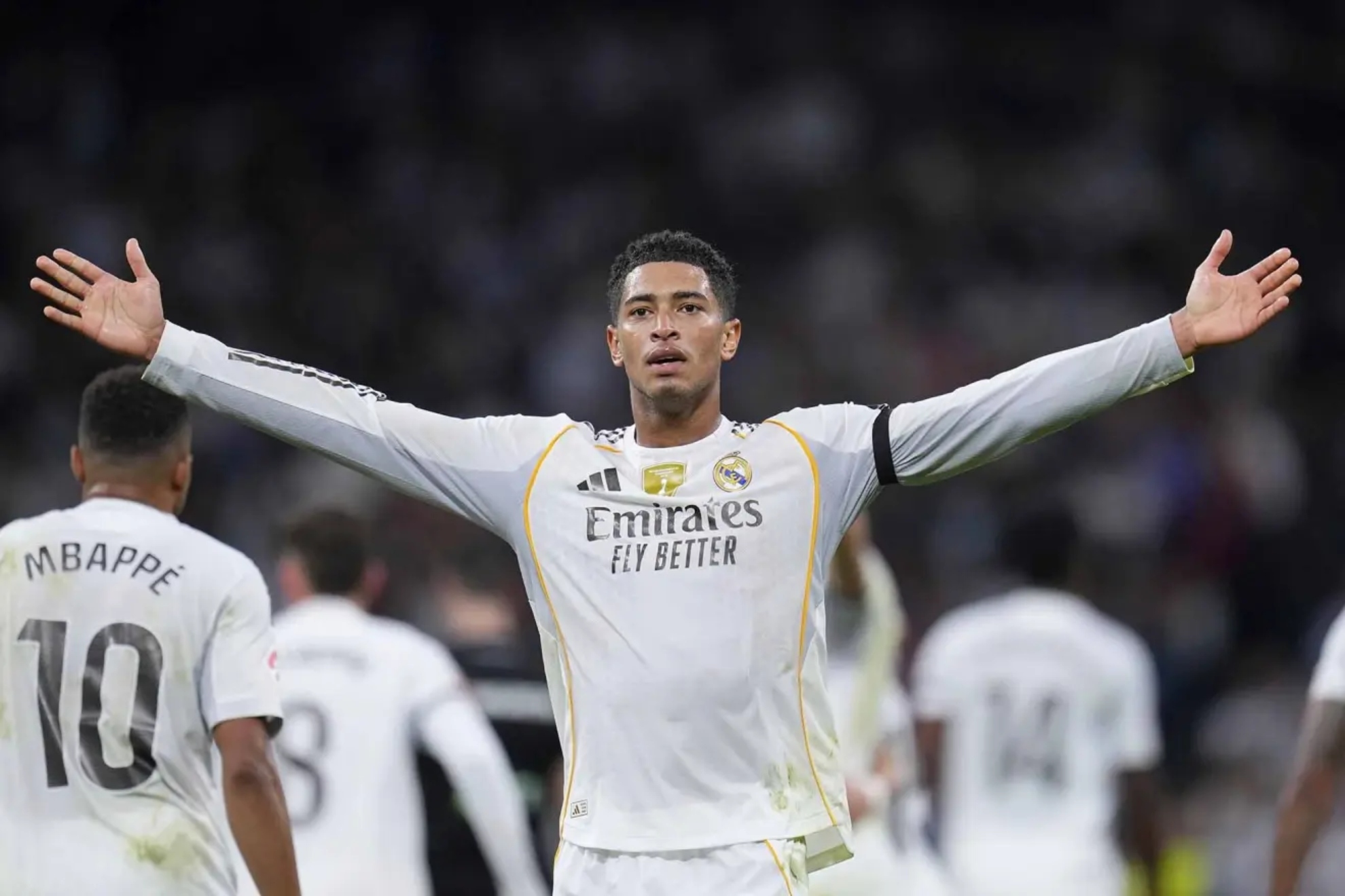 Bellingham celebra un gol con el Real Madrid